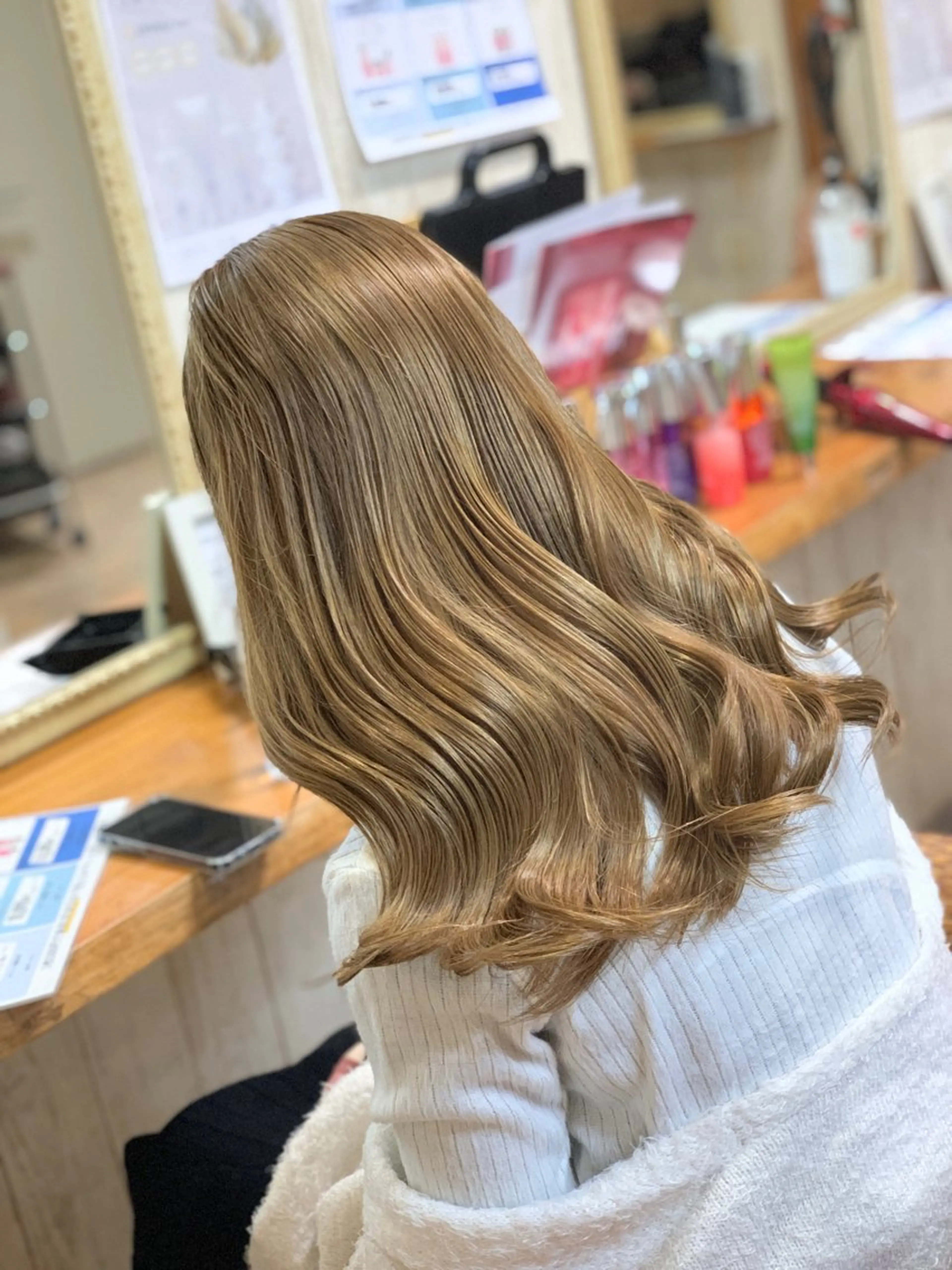 セミロング カラー ヘアカラー トリートメント kr2s アメ村のヘアスタイル