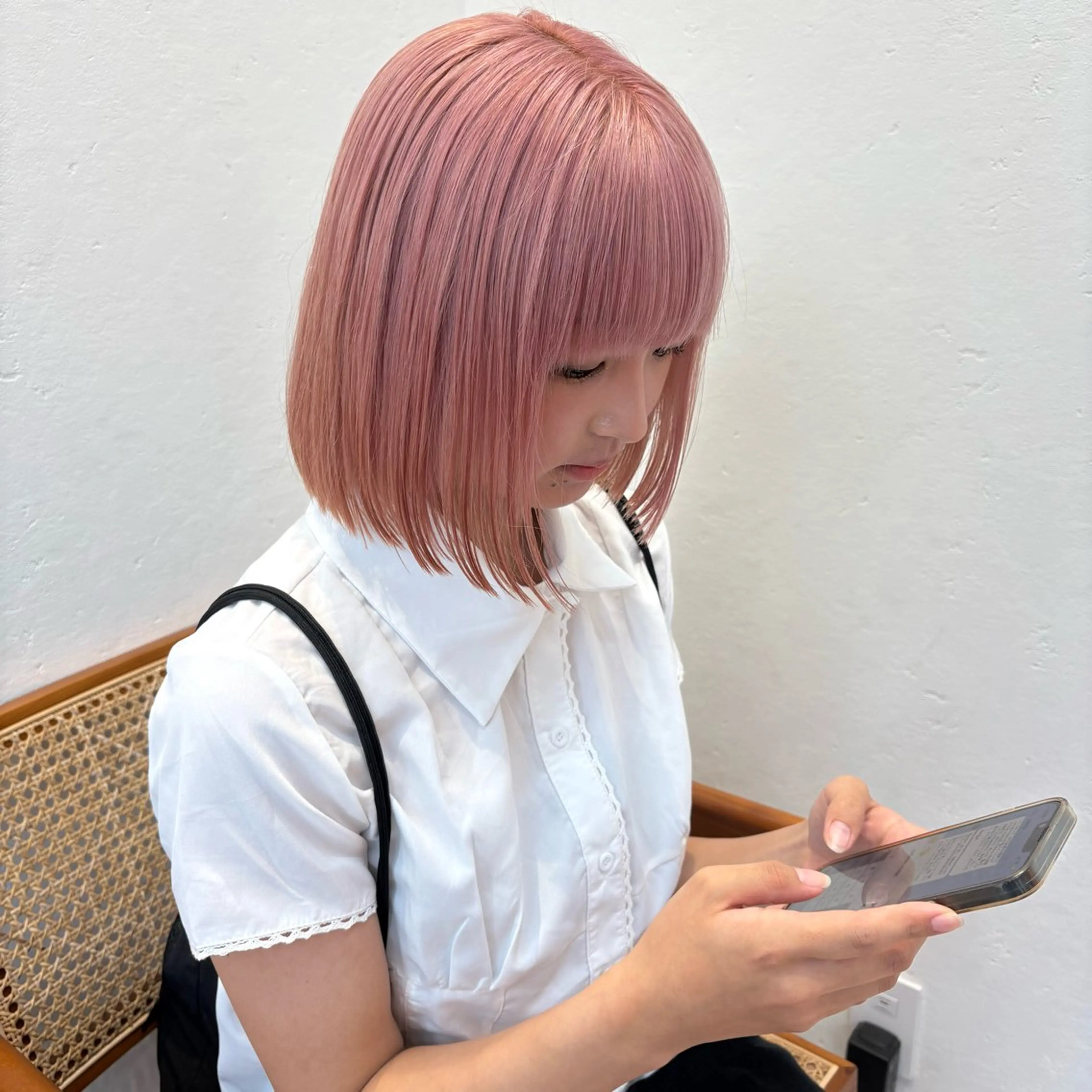 カラー カット ヘアカラー トリートメント ひなた 艶カラー/渋谷のヘアスタイル
