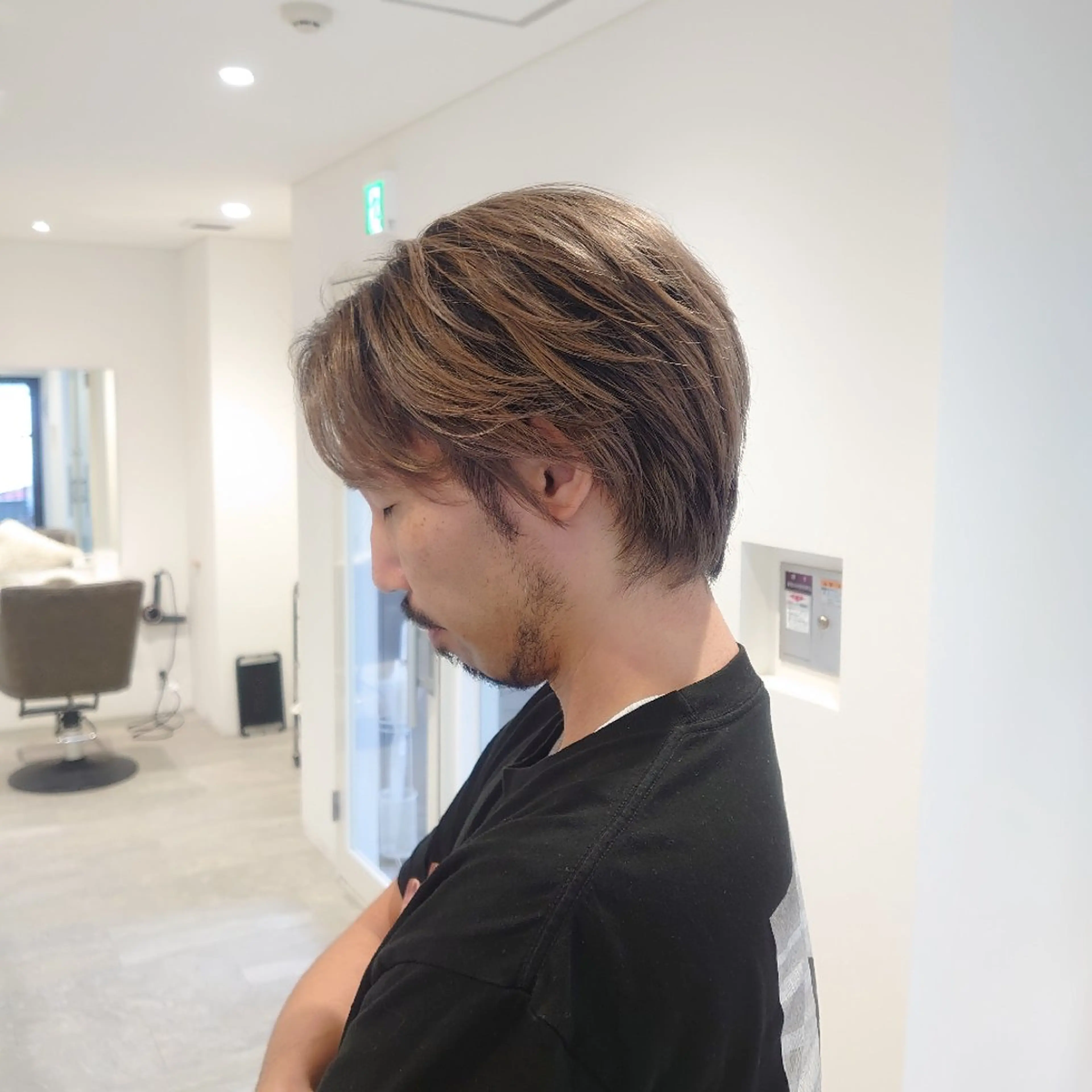 ショート メンズ カラー カット ヘアカラー E Komo hair所属・Wow❕E Komo hair 永井一輝のヘアスタイル