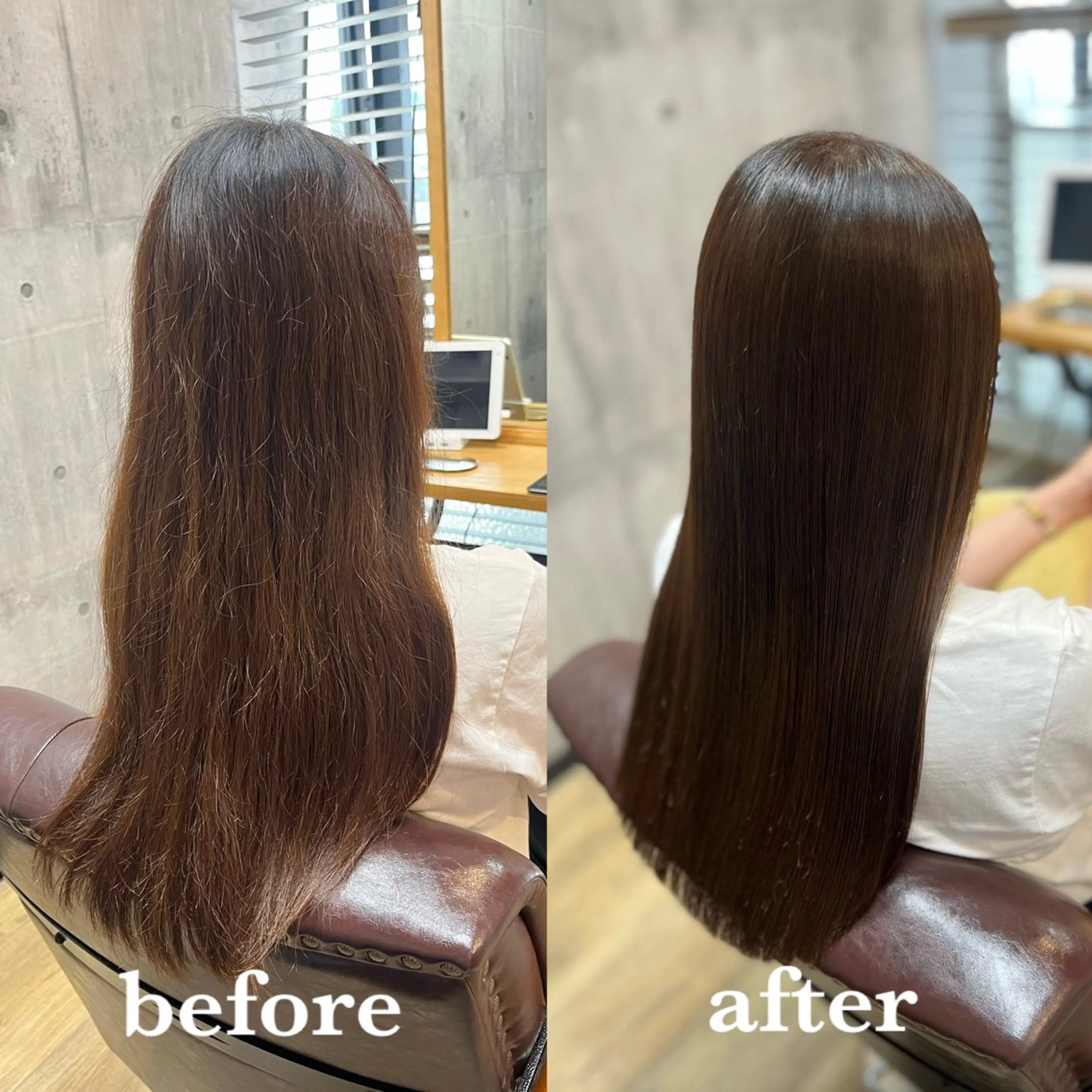 ロング カット ヘアカラー 縮毛矯正 トリートメント 艶髪🌈ムラカミ サキのヘアスタイル
