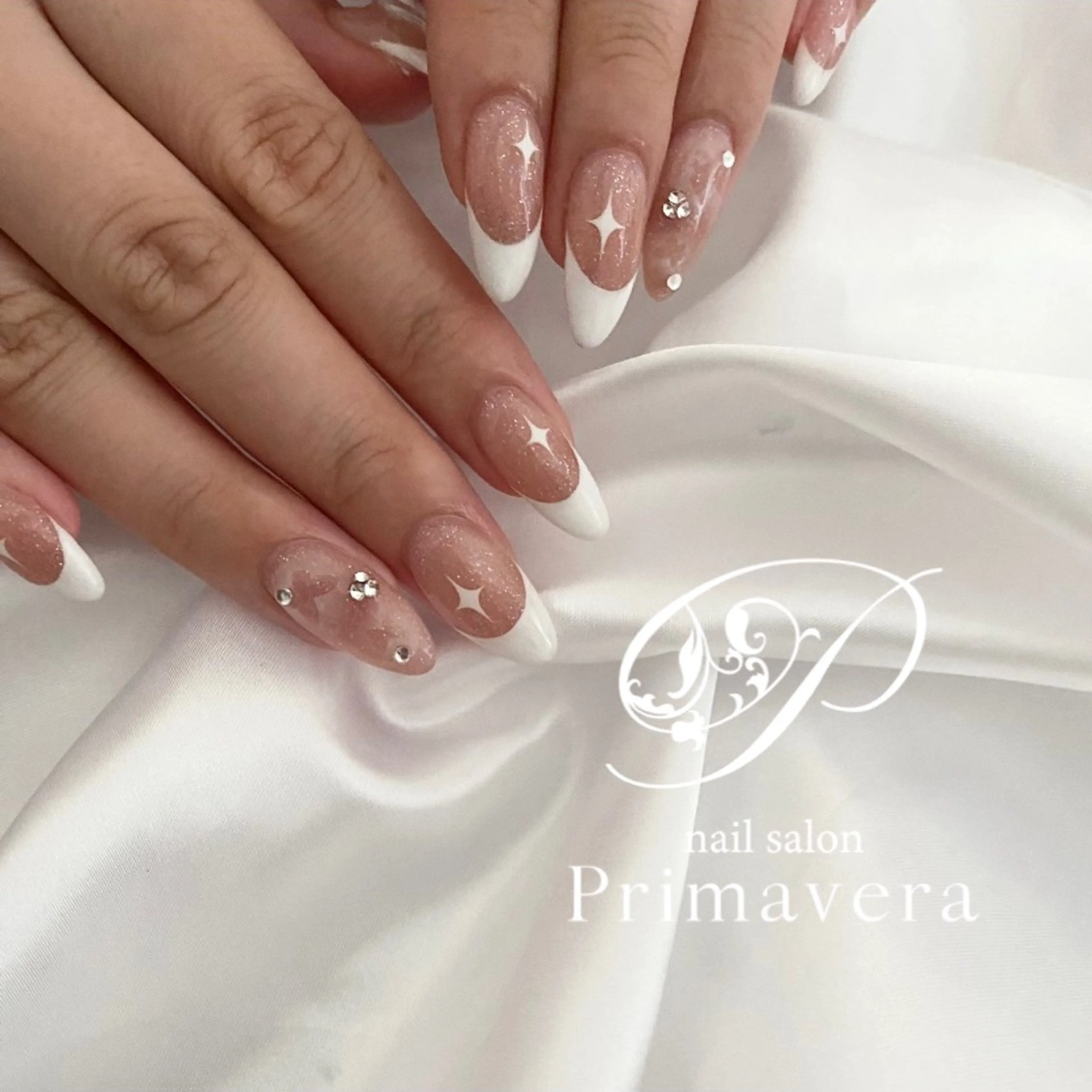 ネイル ハンドネイル primavera ワンホン系/ちゅるんのネイルデザイン