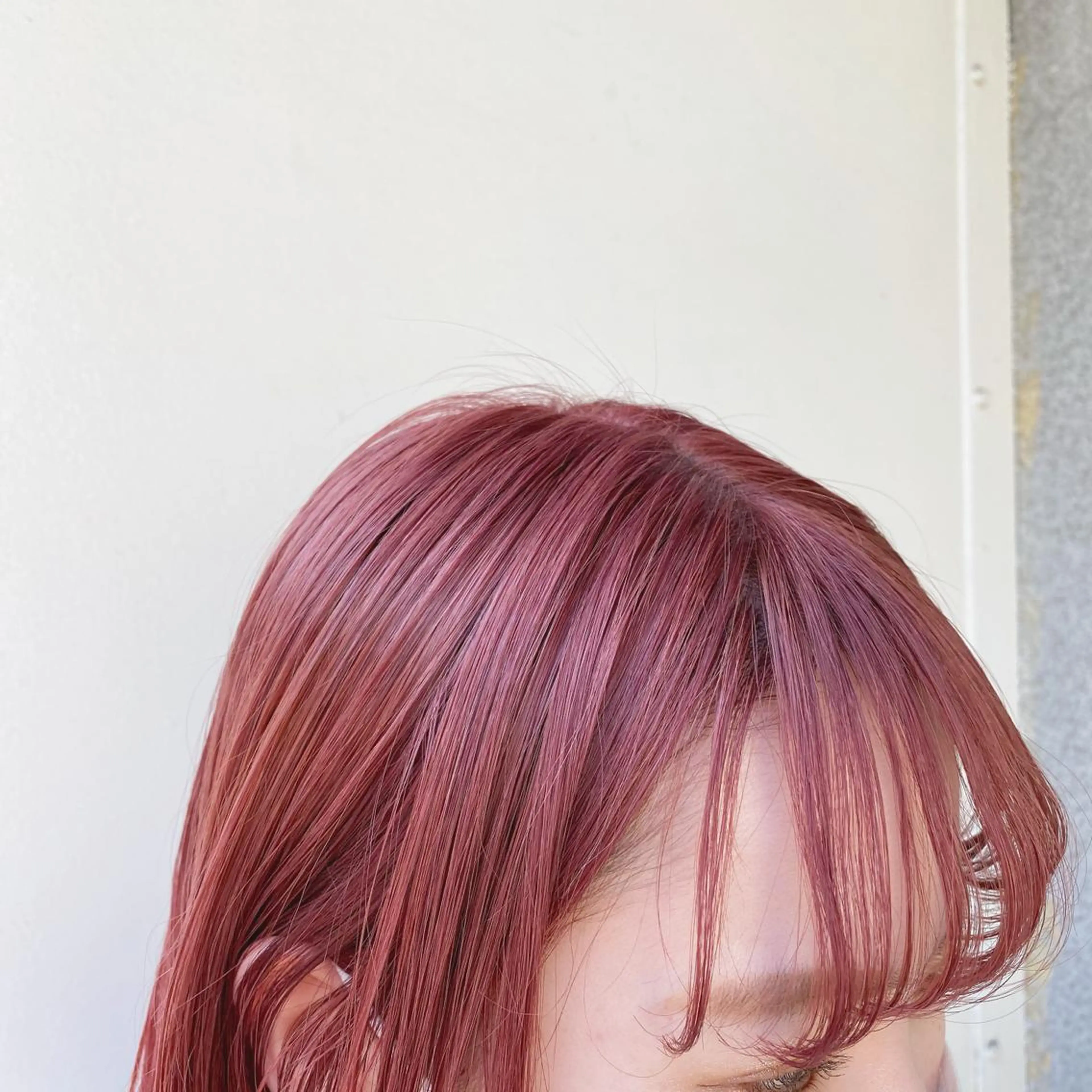 ロング カラー ブリーチ ブリーチなしカラー レイヤーカットのヘアスタイル