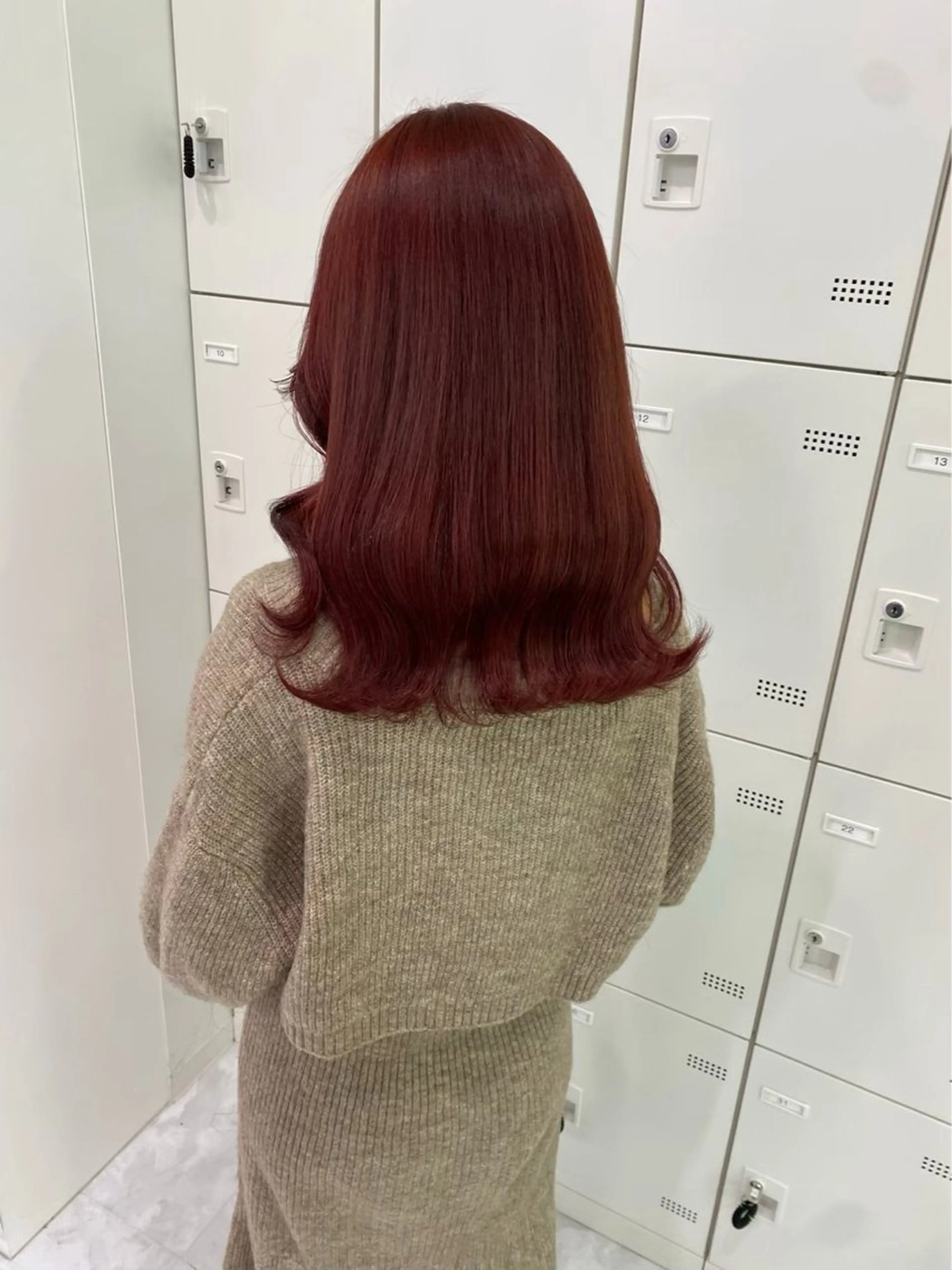 セミロング カラー ヘアカラー 大人っぽ♡上品な暖色 ♡ブリーチなし♡のヘアスタイル