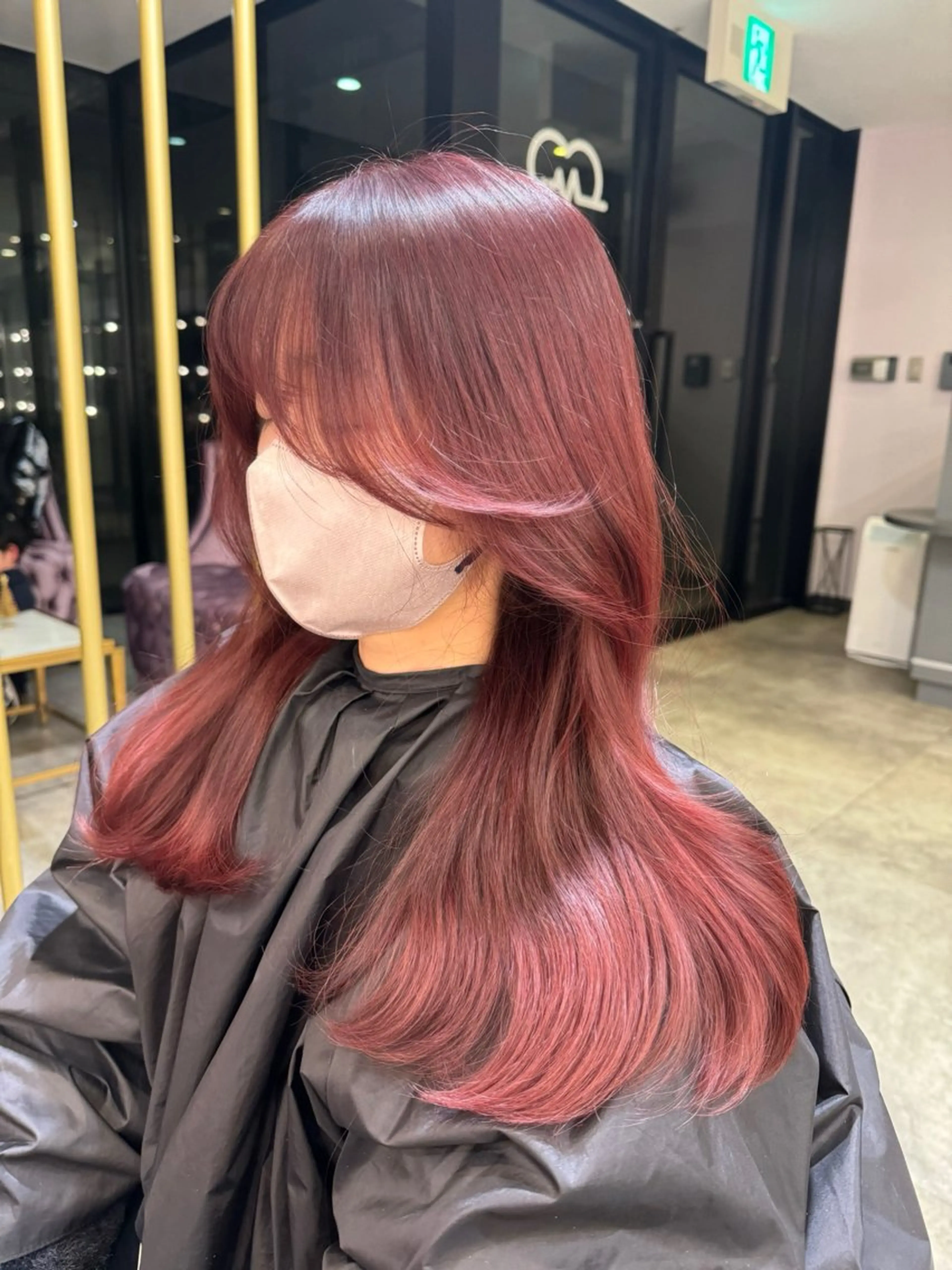 ロング カラー 韓国風ヘア 韓国ヘア特化🇰🇷 心斎橋【ユリカ】のヘアスタイル