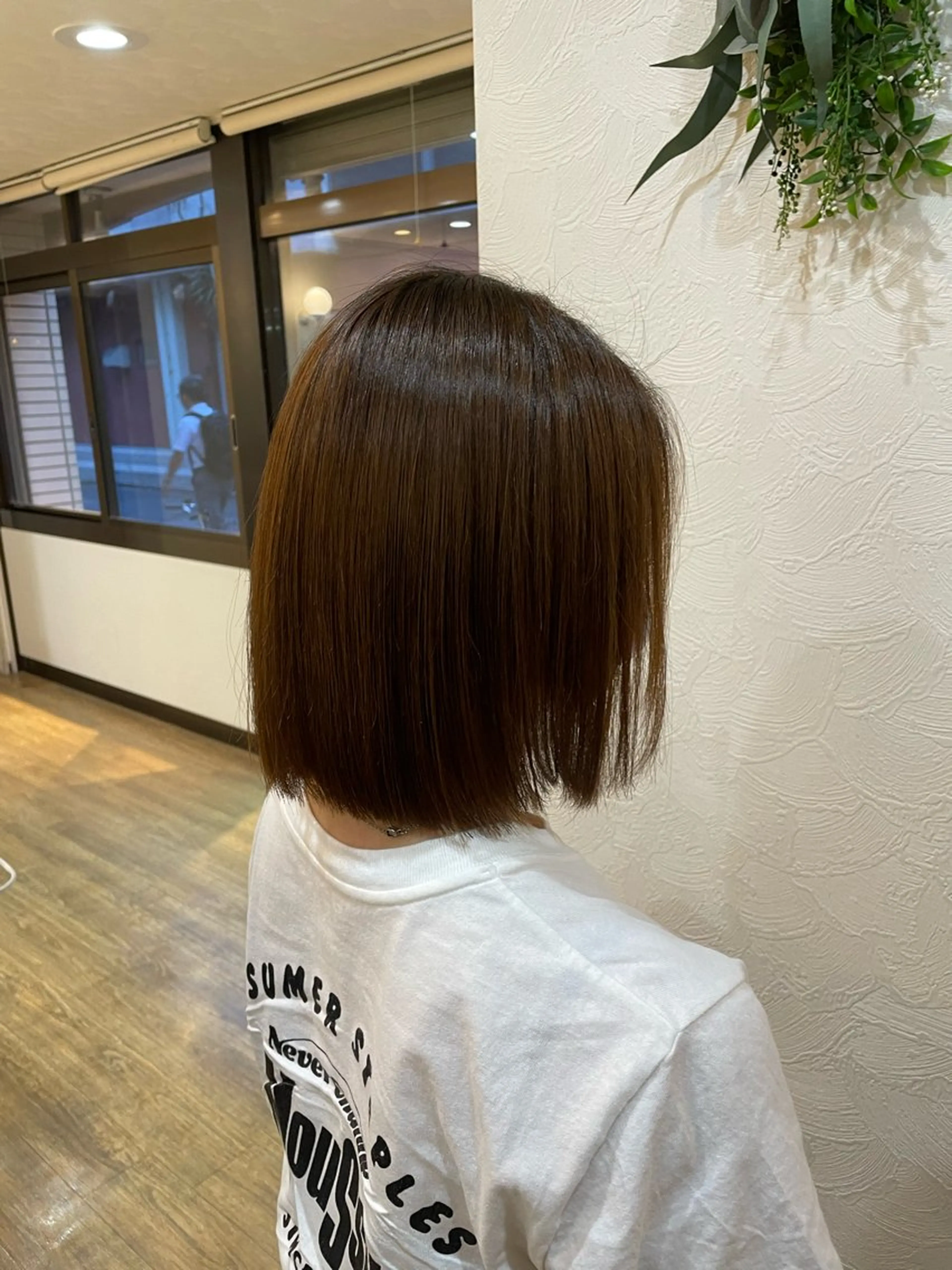 ミディアム 切りっぱなしボブ ボブ 透明感/暖色/艶感 💍TAMA💍のヘアスタイル