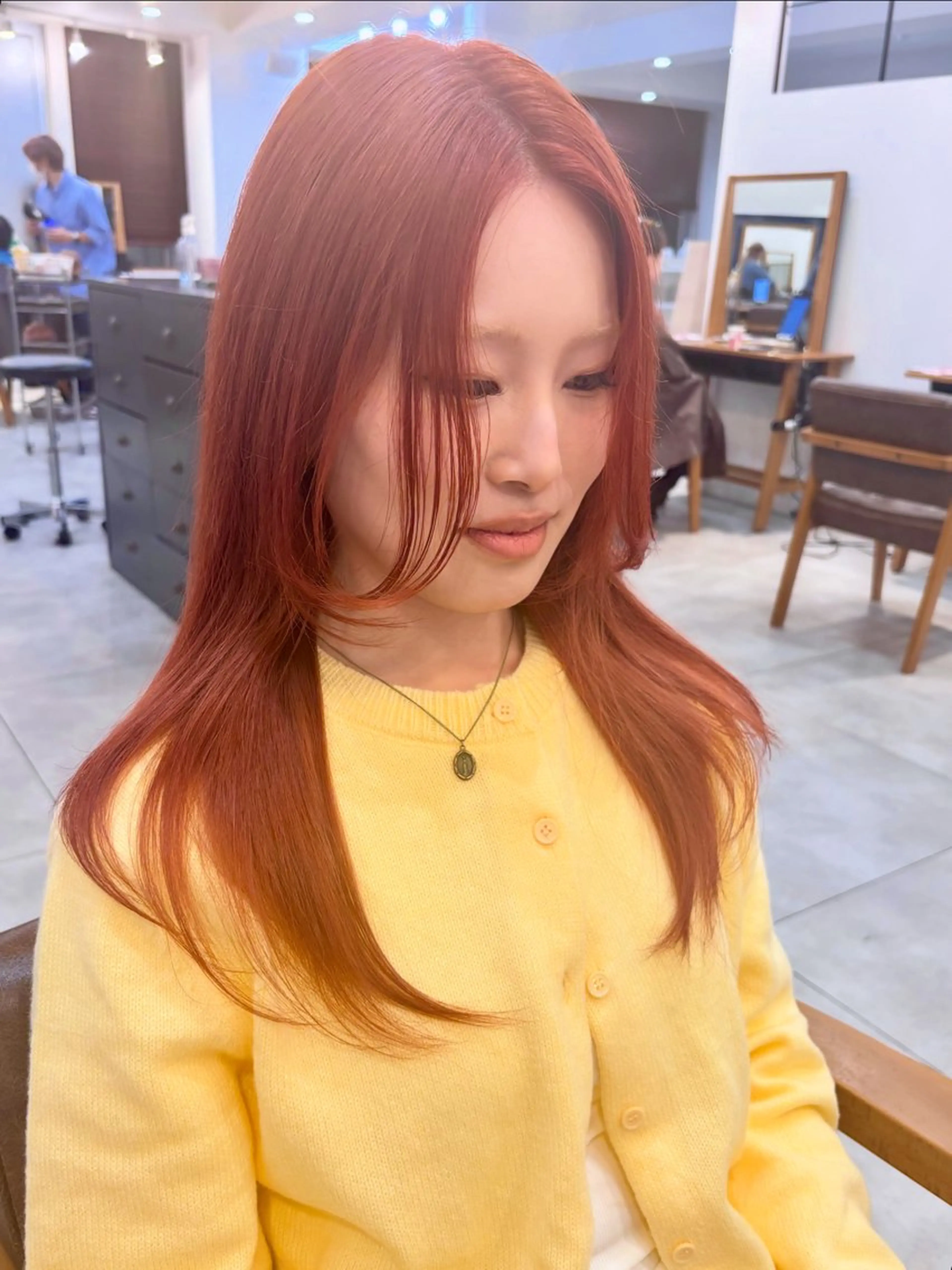 ロング カット ヘアカラー トリートメント little salt 渋谷店所属・akina*ブリーチ ♡トレンドヘアのヘアスタイル