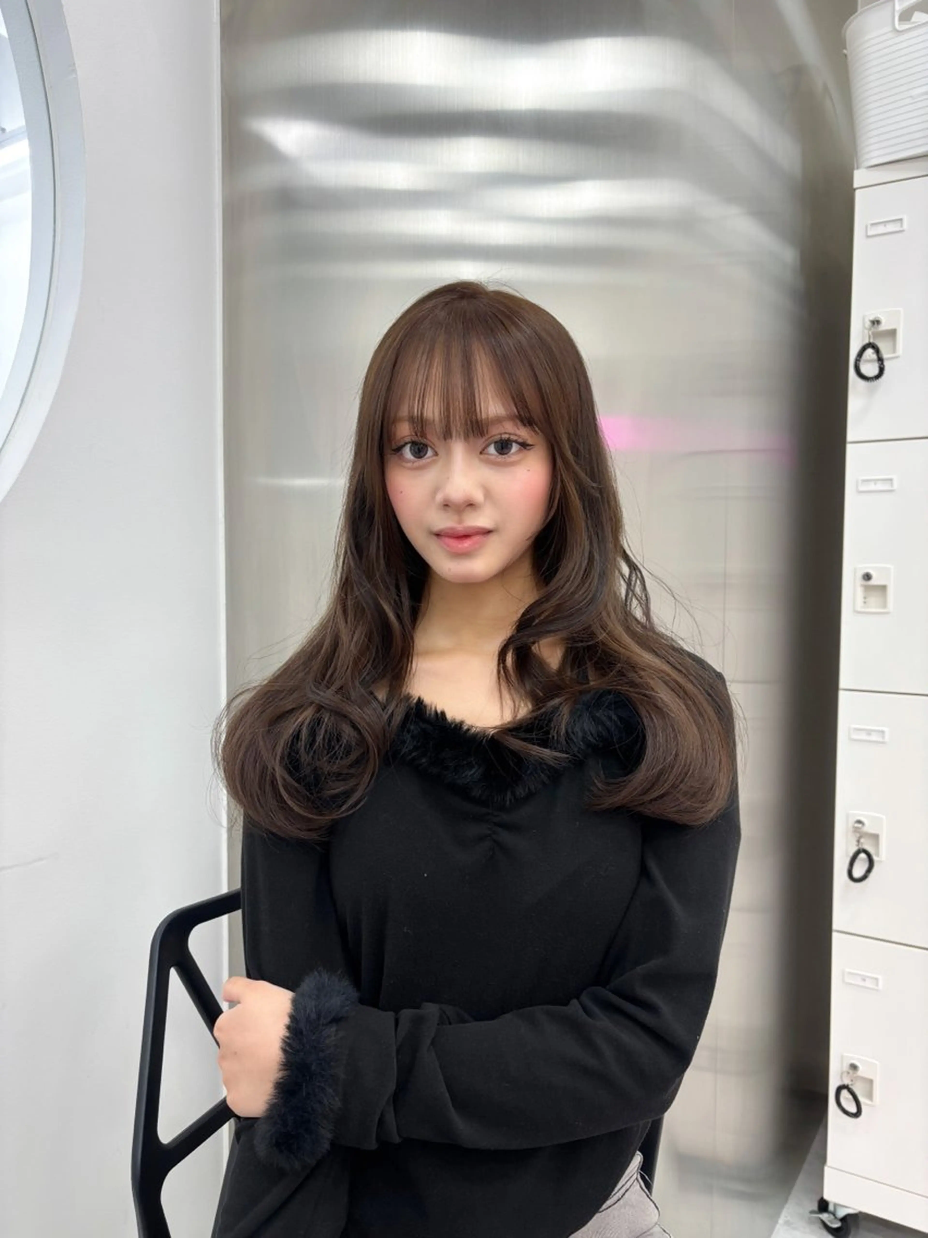 ロング カラー ヘアカラー トリートメント ヘッドスパ ヘアセット 表参道ハッシュカット レイヤー/リノンのヘアスタイル