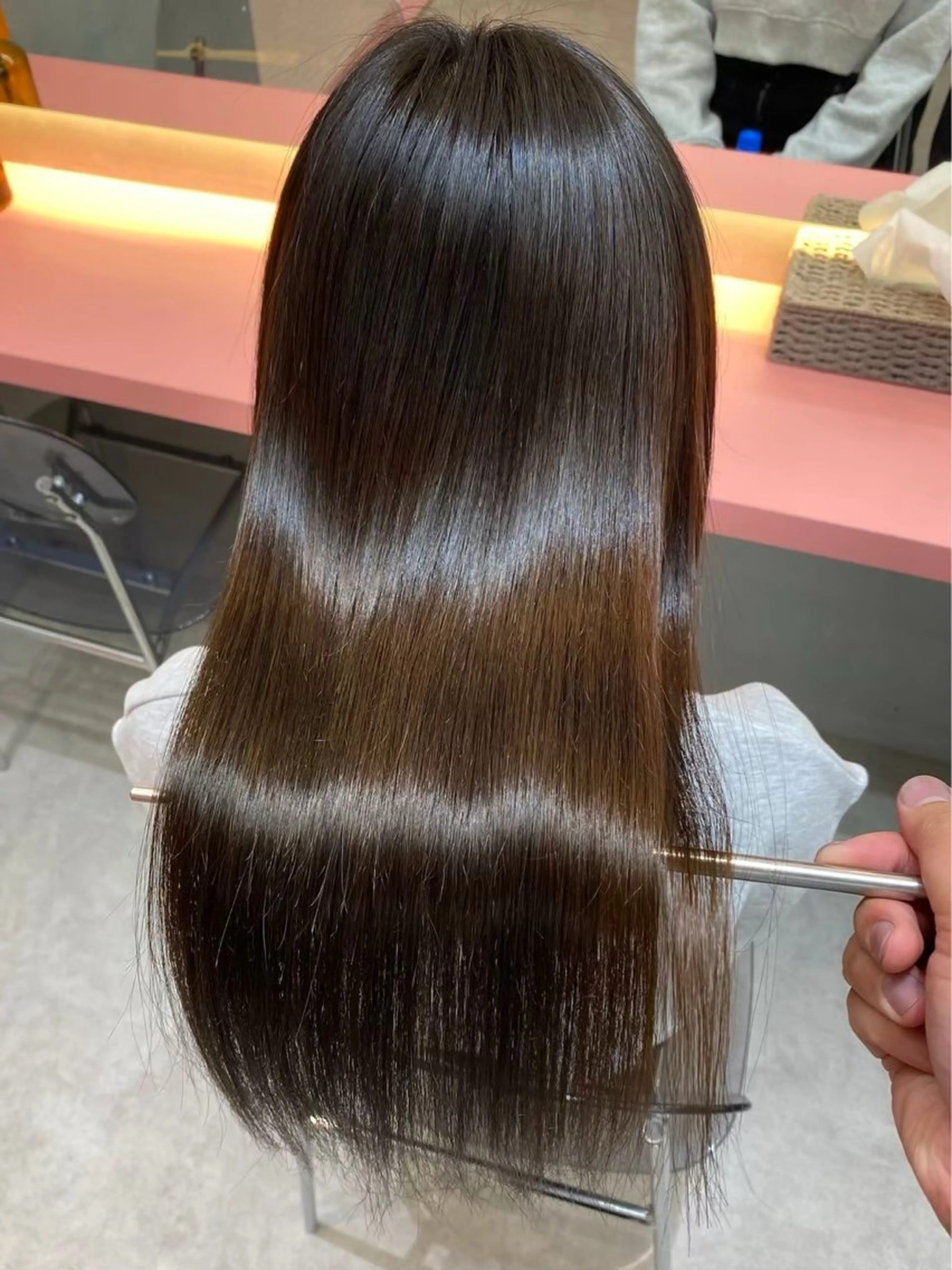 ロング 縮毛矯正Rina🩶 銀座のヘアスタイル