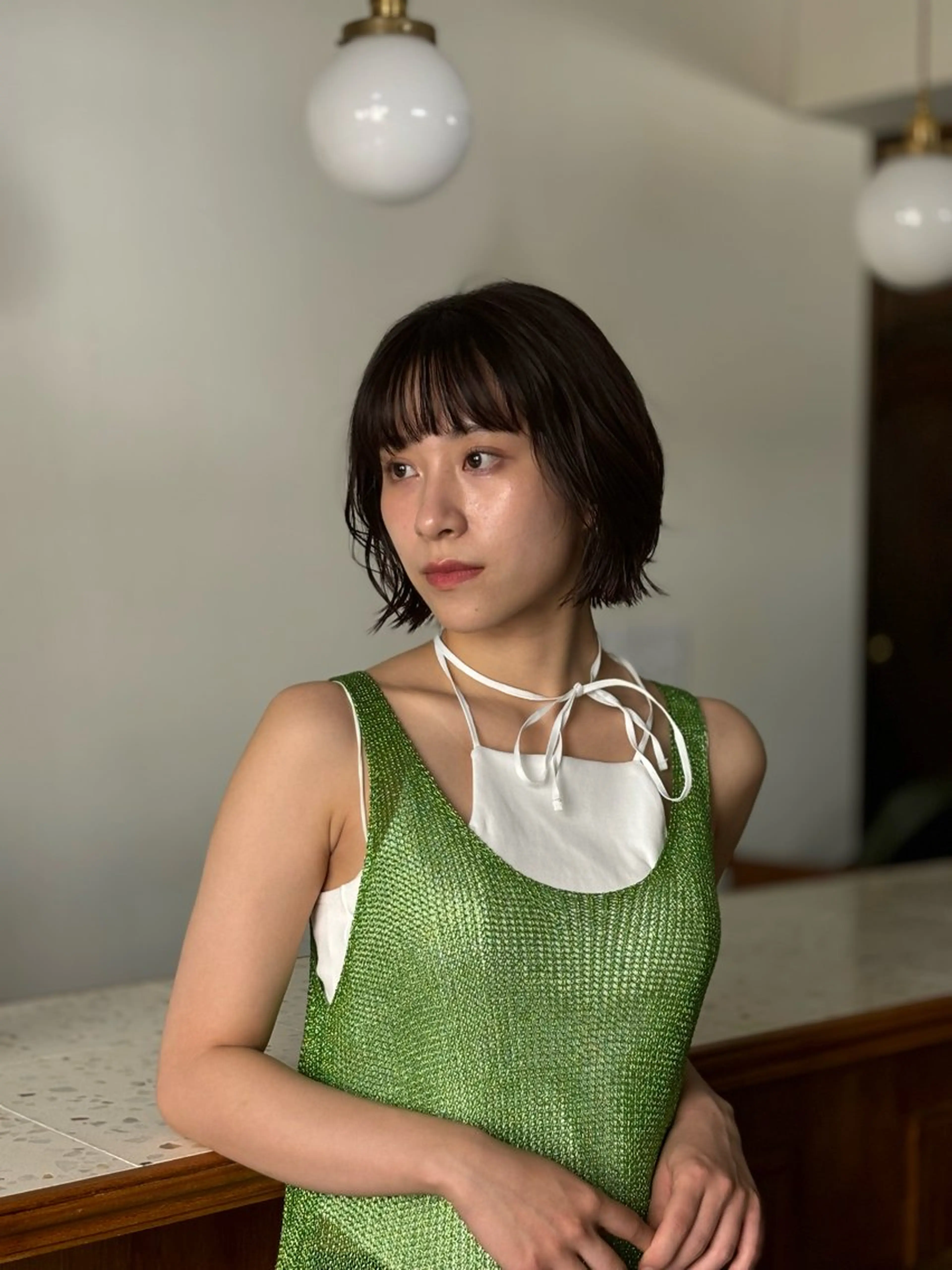 ミディアム カラー パーマ ミディアムパーマ ボブ カット ヘアカラー CIEN所属・ayano🫧 《CIEN》のヘアスタイル