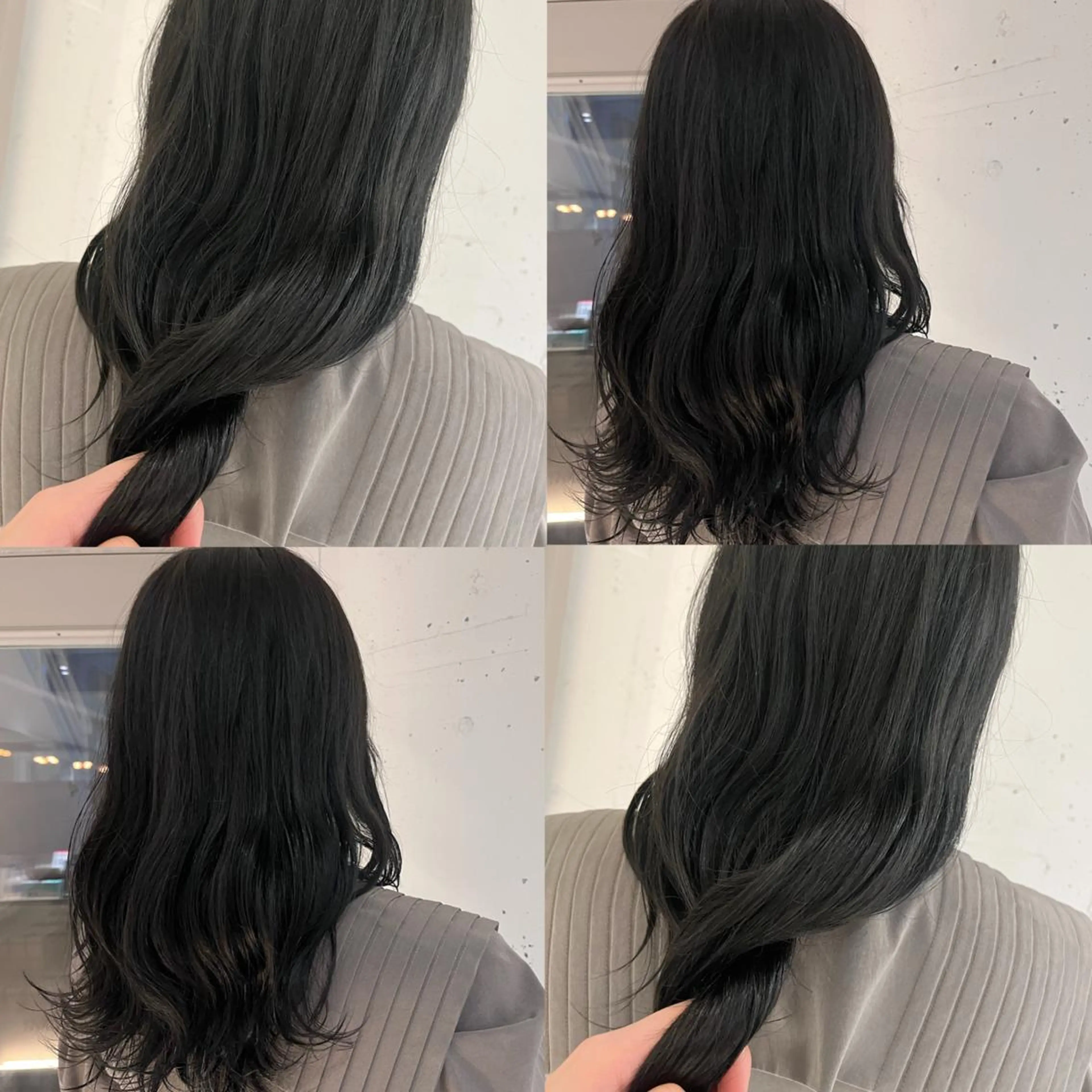 ロング カラー 透明感カラー グレージュ カット ヘアカラー トリートメント ヘッドスパ ヘアセット カジュアルを女っぽく 𝗮𝘆𝗮𝗰𝗼のヘアスタイル