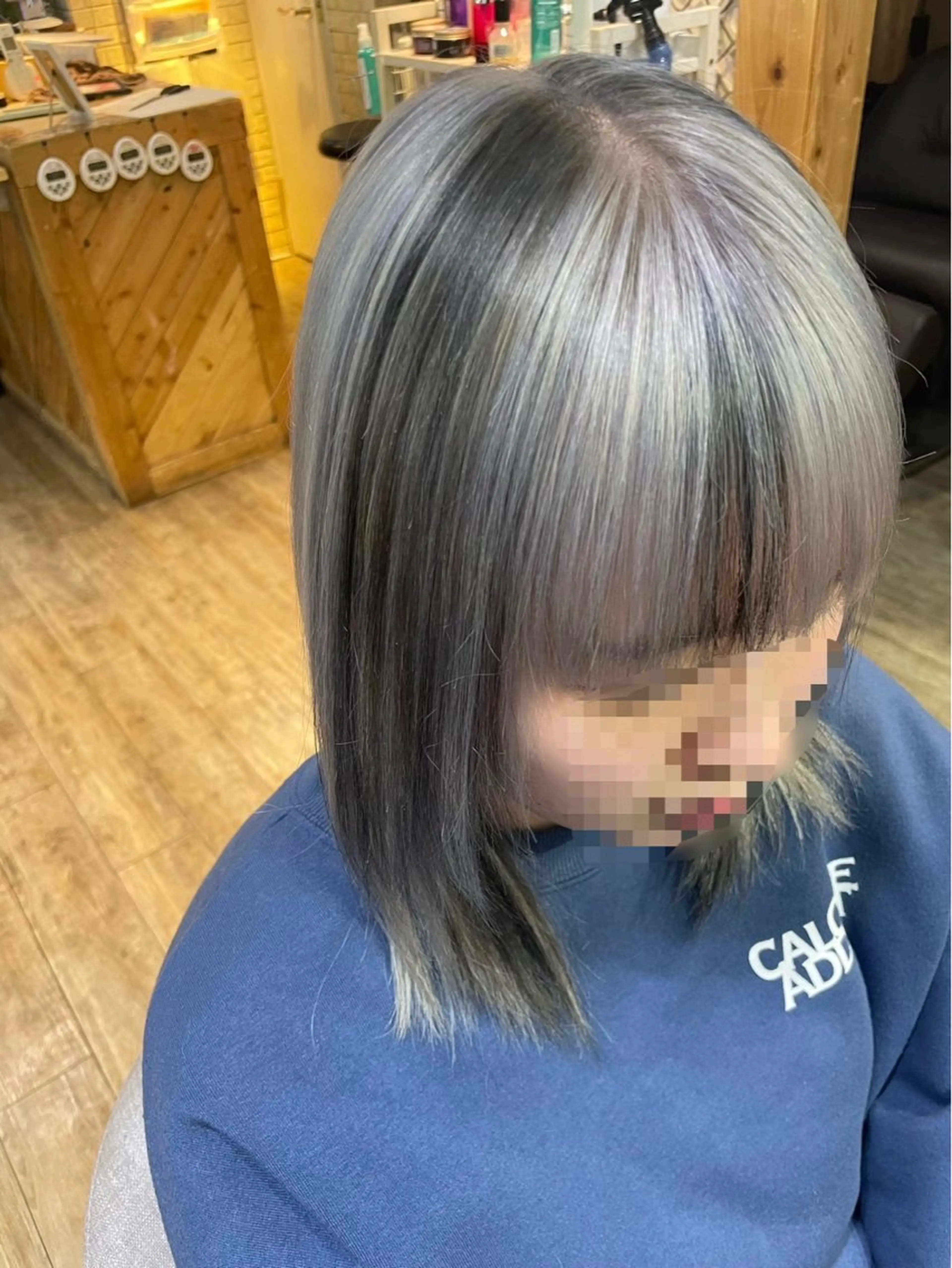 ミディアム カラー COREblanc ゆきの／表参道 原宿のヘアスタイル