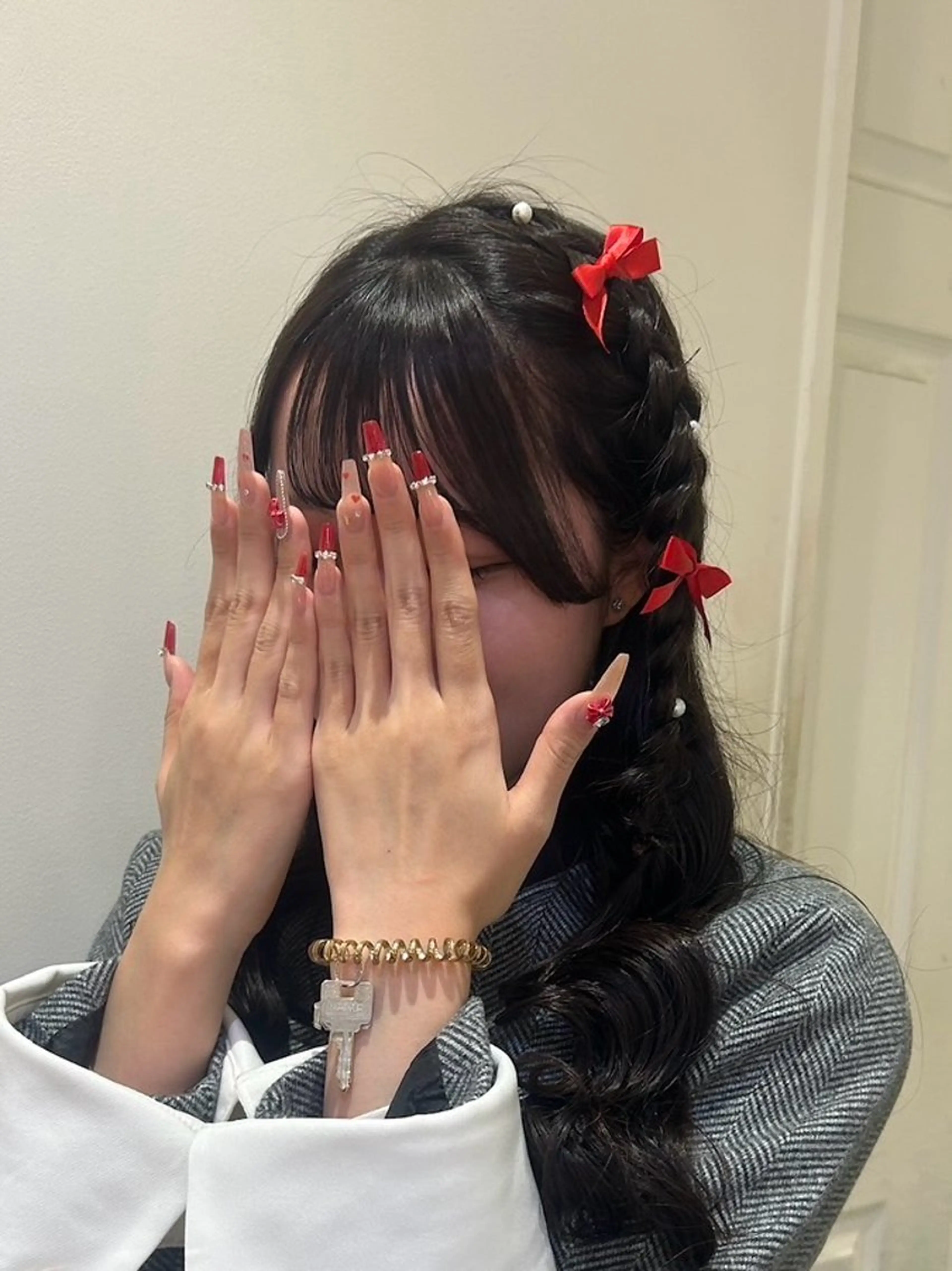 セミロング ヘアセット 🥀ブリーチカラー /横浜/KANAKOのヘアスタイル