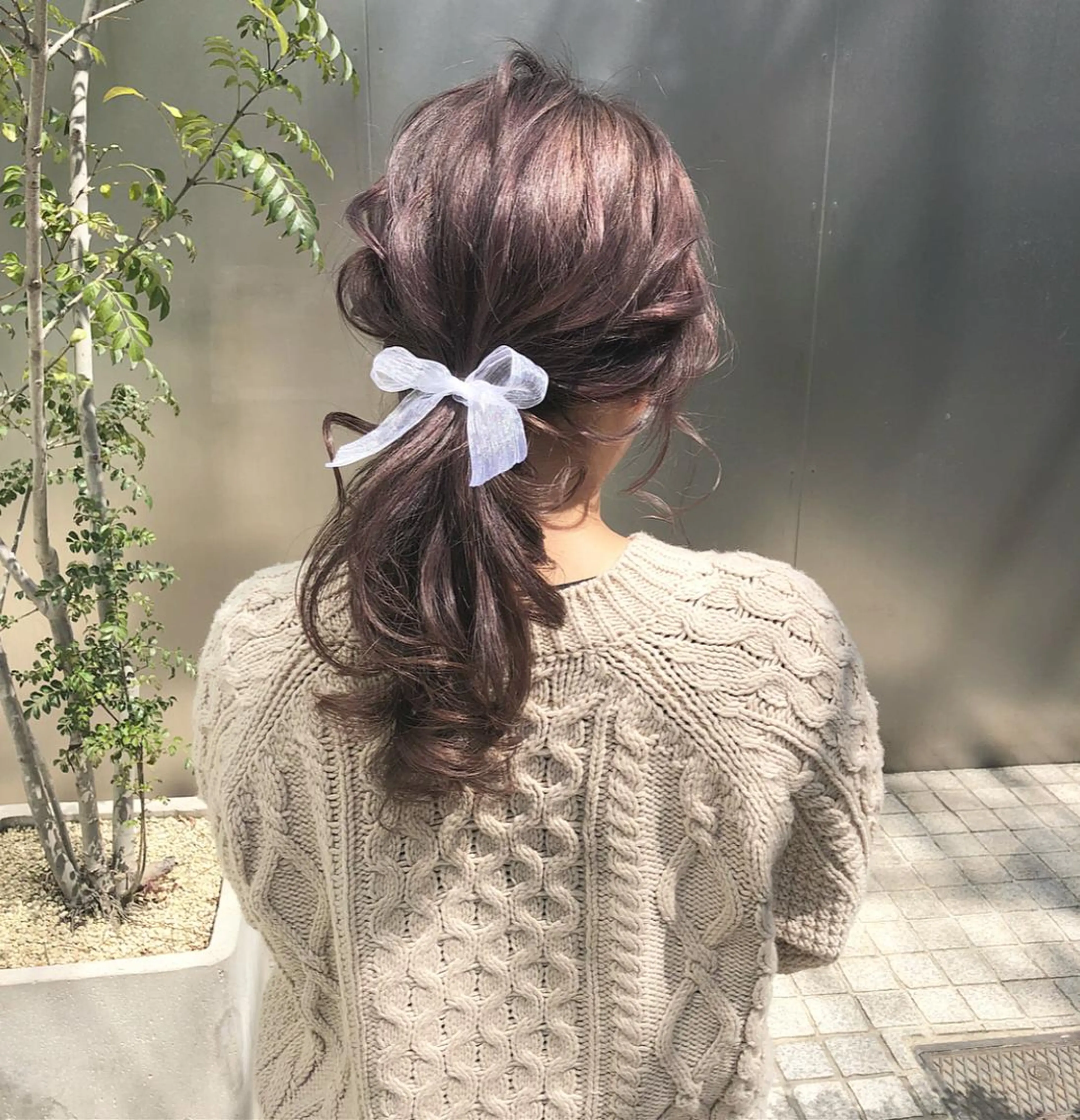 ロング カラー ヘアアレンジ ラベンダーカラー ラベンダーグレー autre所属・大久保 ひでなりのヘアスタイル