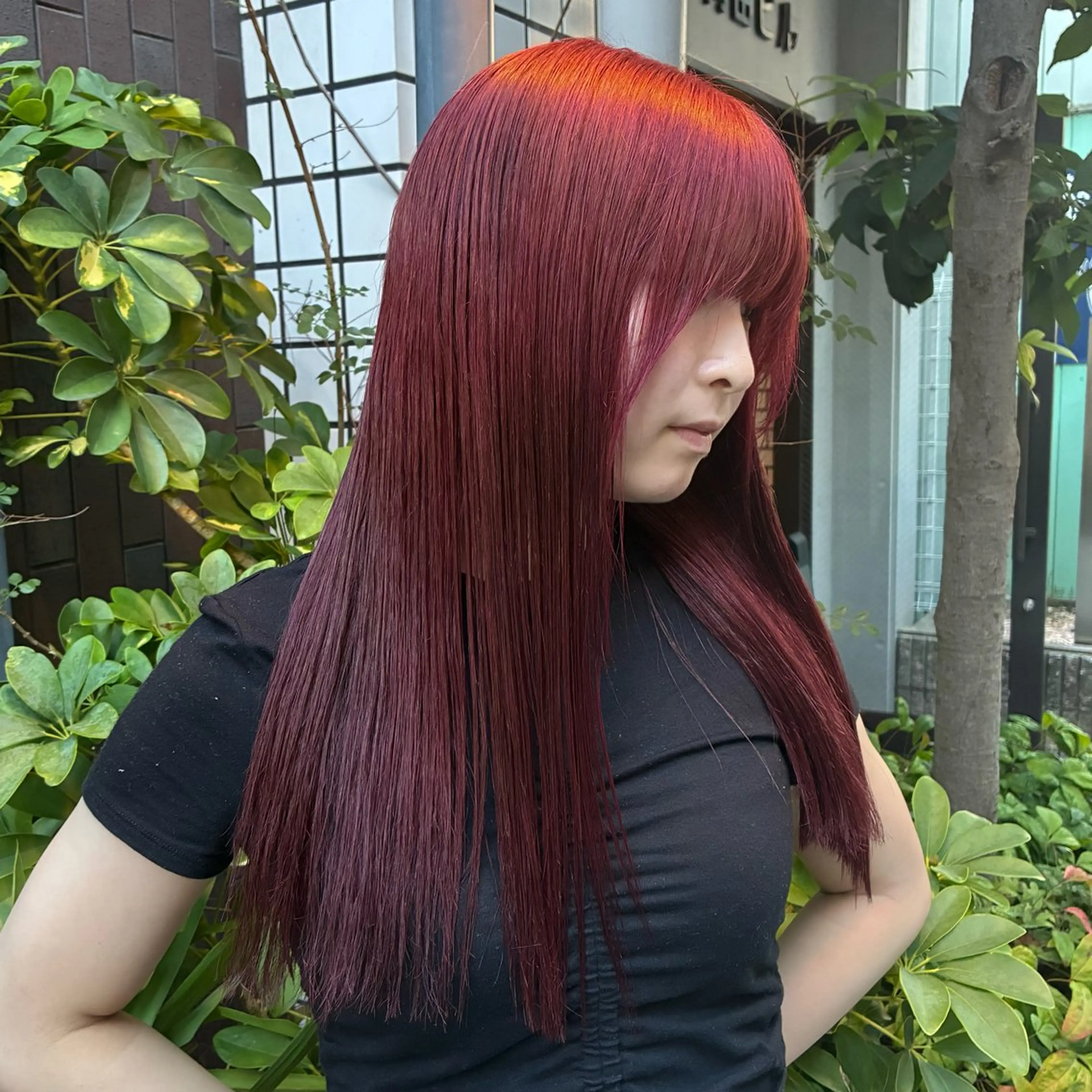 ロング カット ヘアカラー トリートメント 複雑履歴修正 TAKEのヘアスタイル