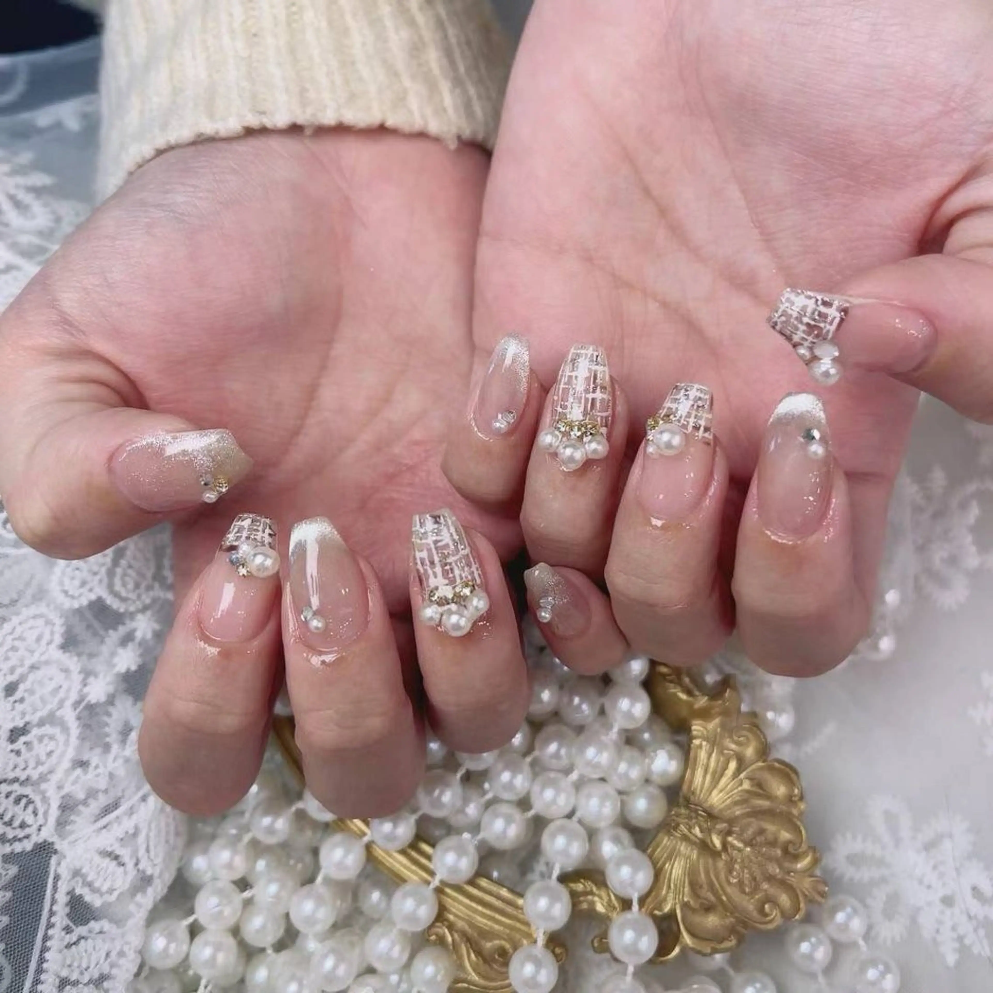 ネイル アートネイル フラワーネイル フットネイル ジェルネイル キラキラネイル Babarla nailのネイルデザイン