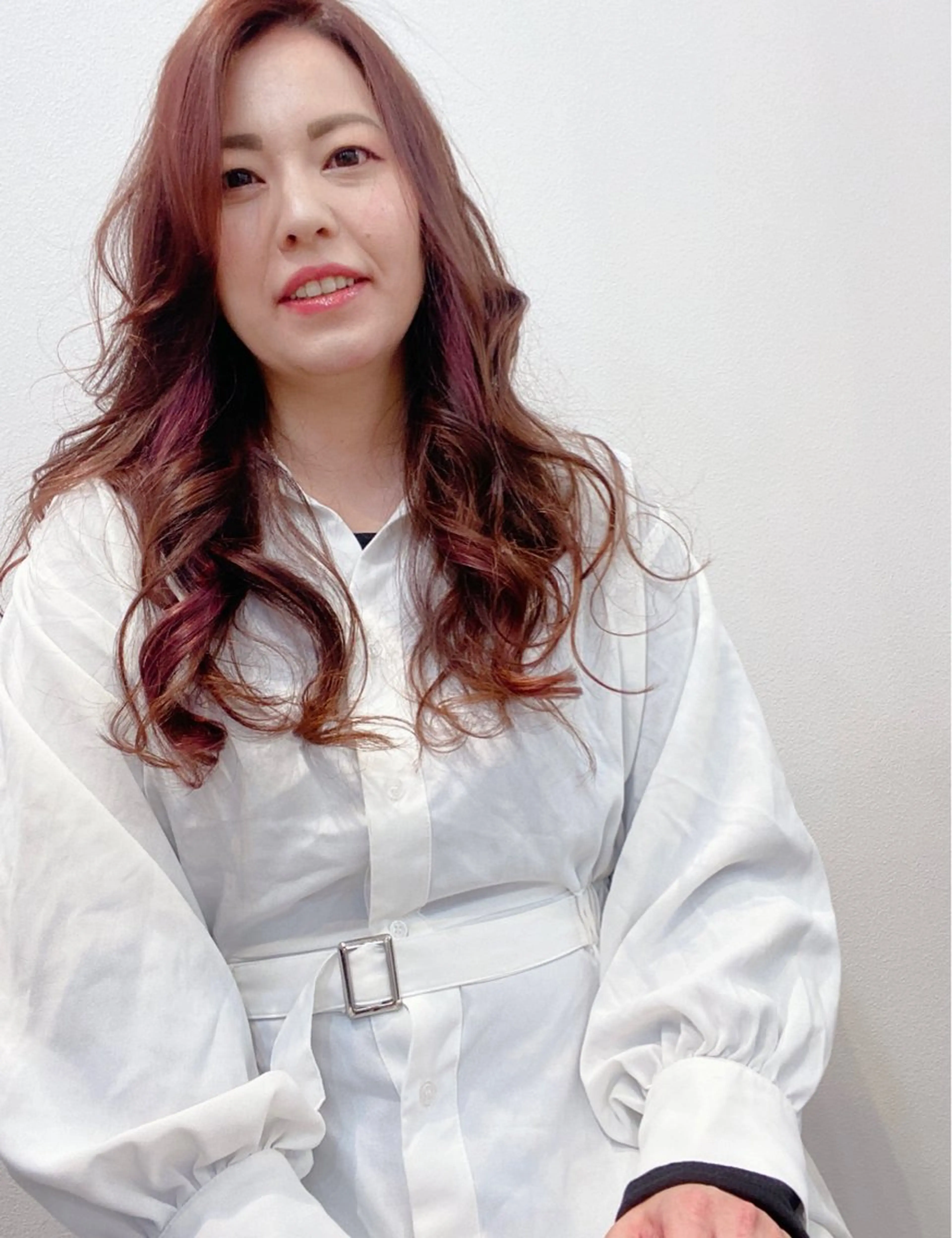 ロング 清水 有紗のヘアスタイル