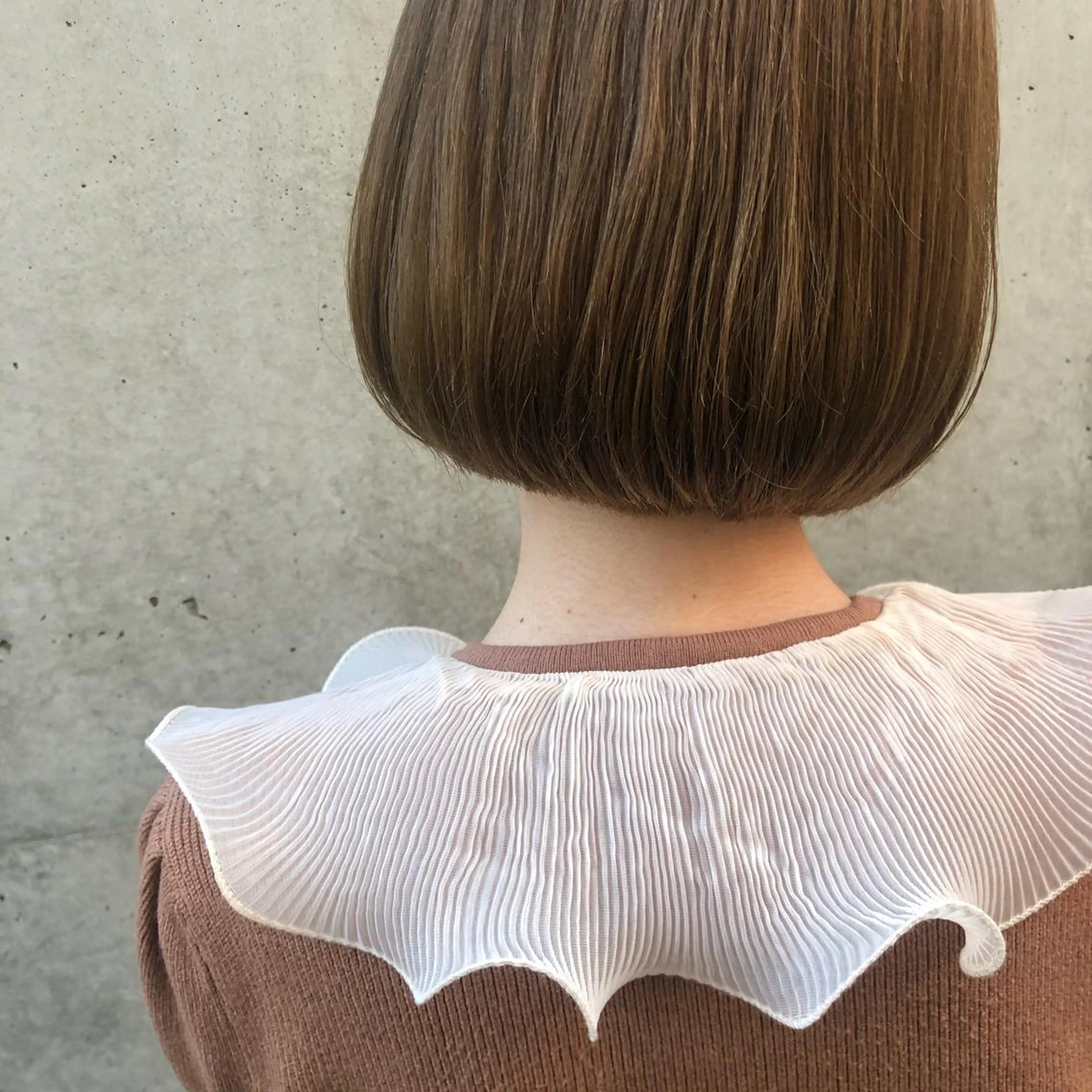 ショート ボブ カット ヘアカラー トリートメント 本田 奈穂美のヘアスタイル