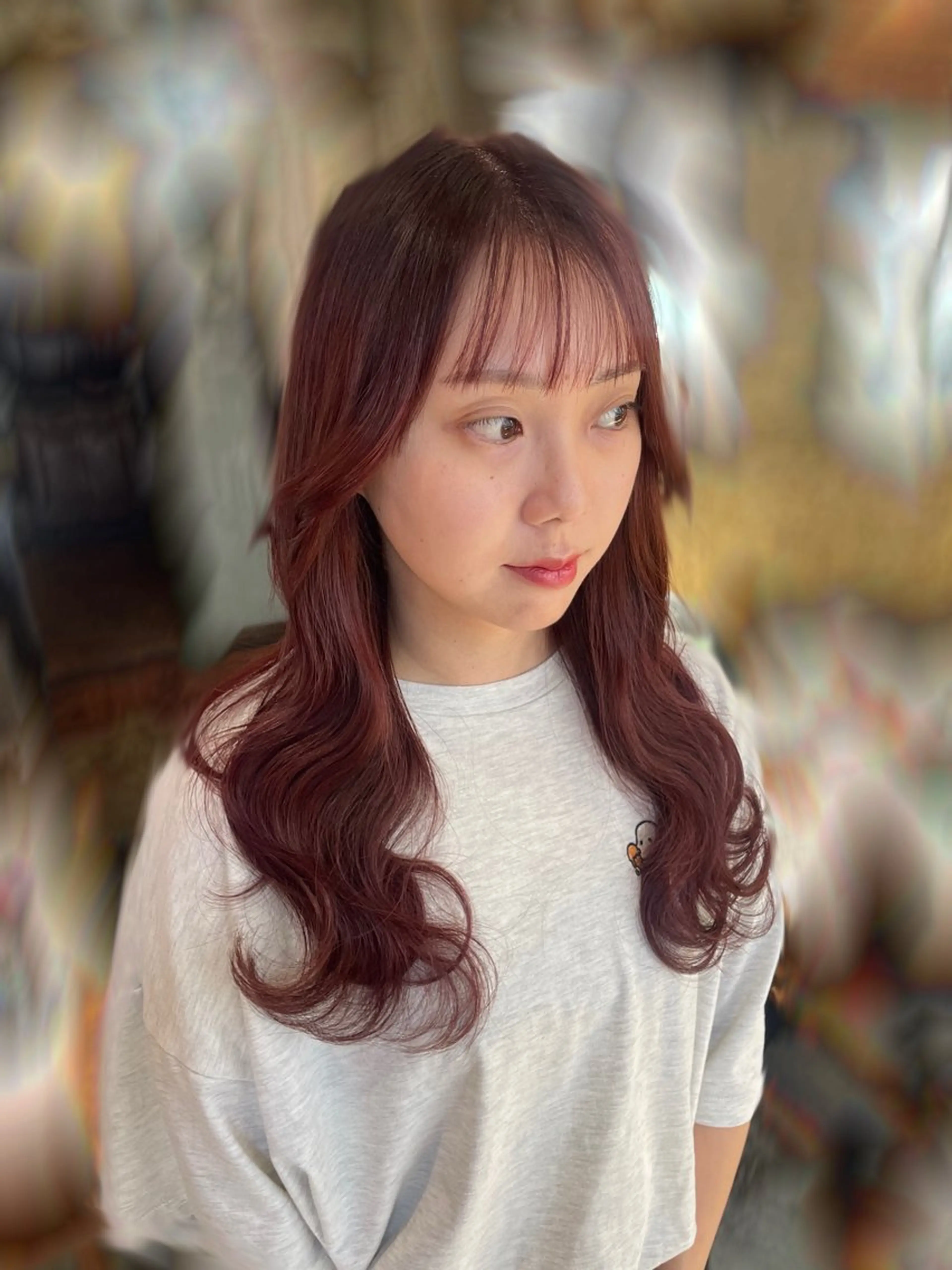 カラー ヘアカラー 元平 未祐のヘアスタイル