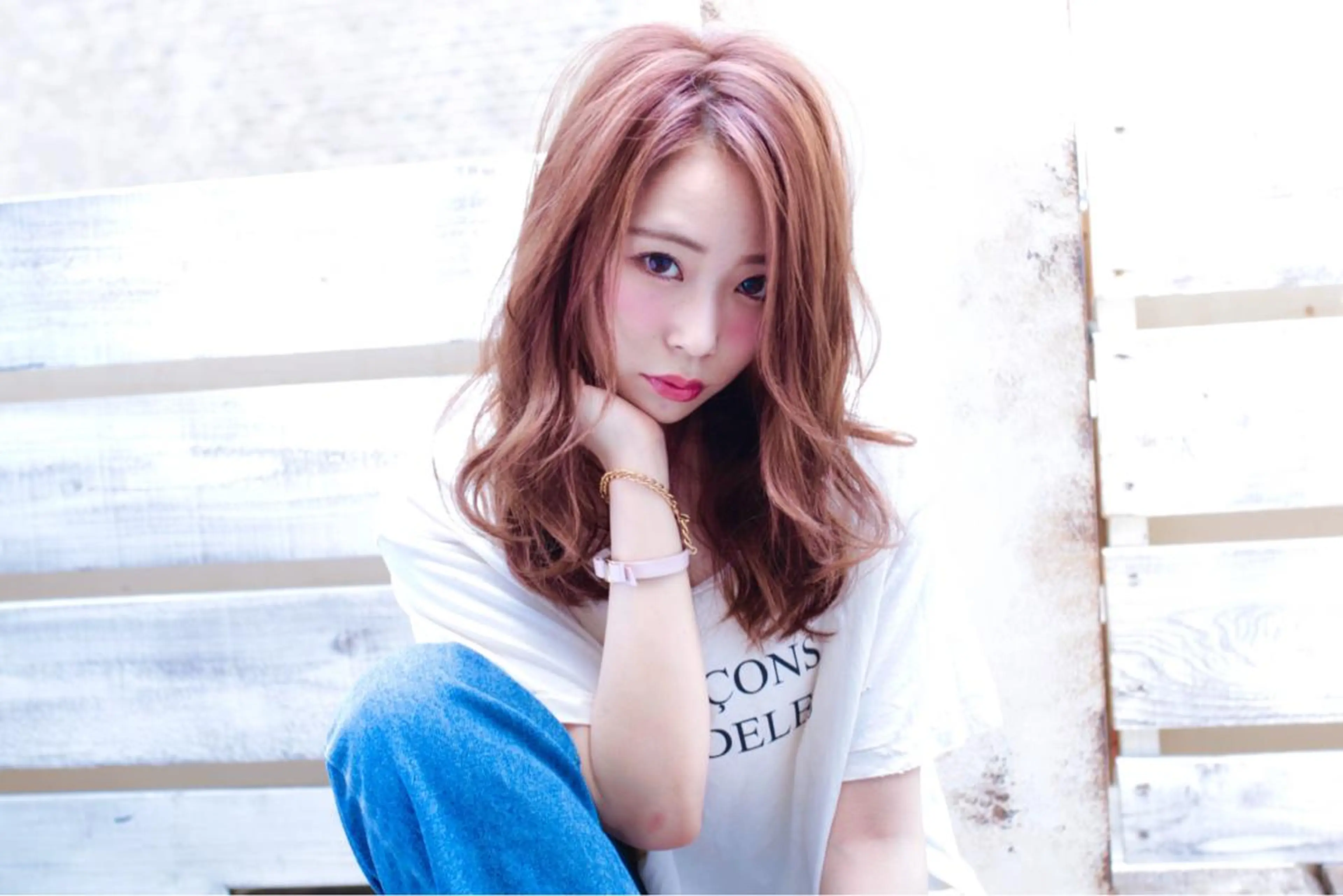 ロング ☆ハイトーン口コミ◎ WiLL/京橋のヘアスタイル