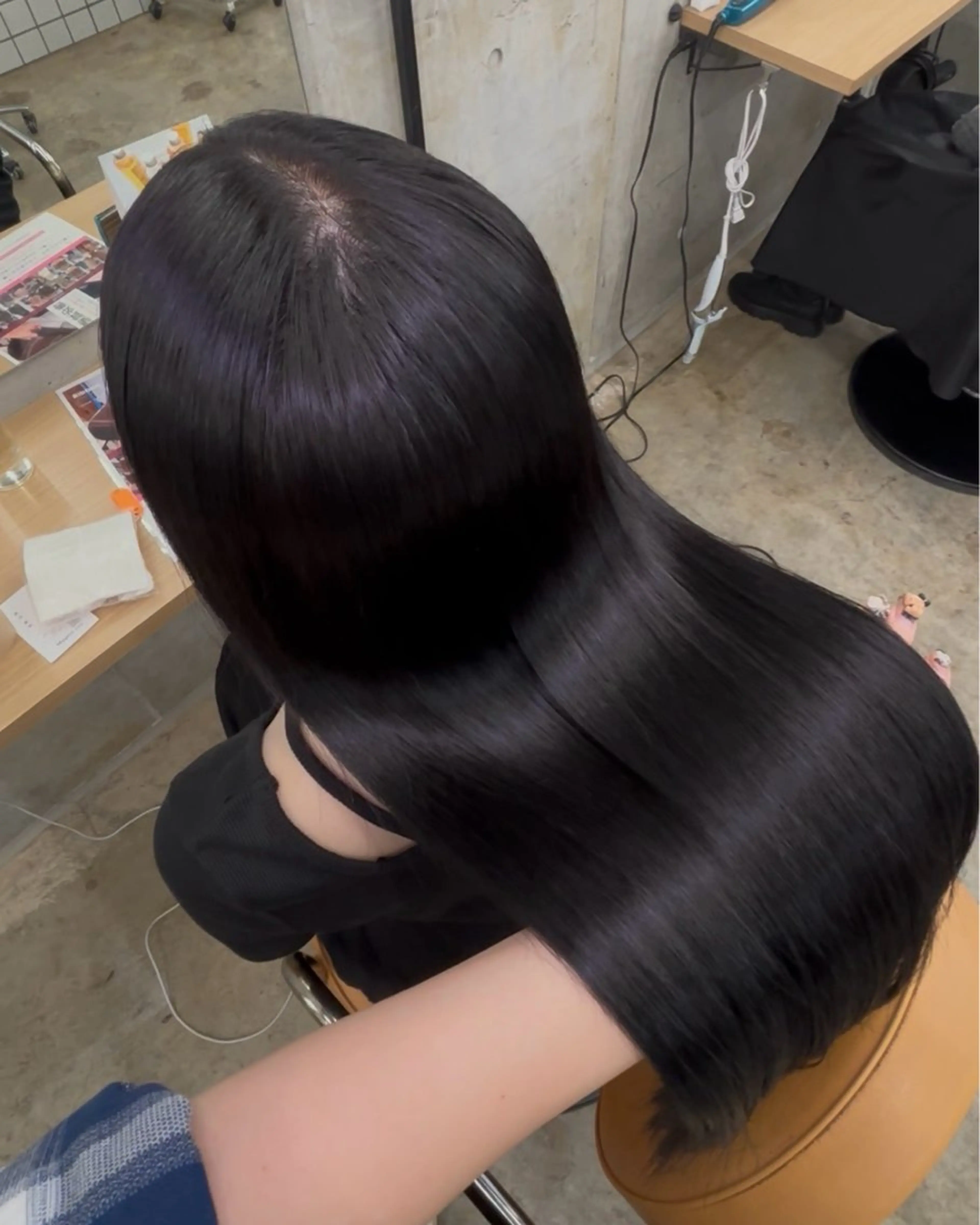 ロング カラー 縮毛矯正 トリートメント ダメージレス艶カラー MISAKI🦋のヘアスタイル