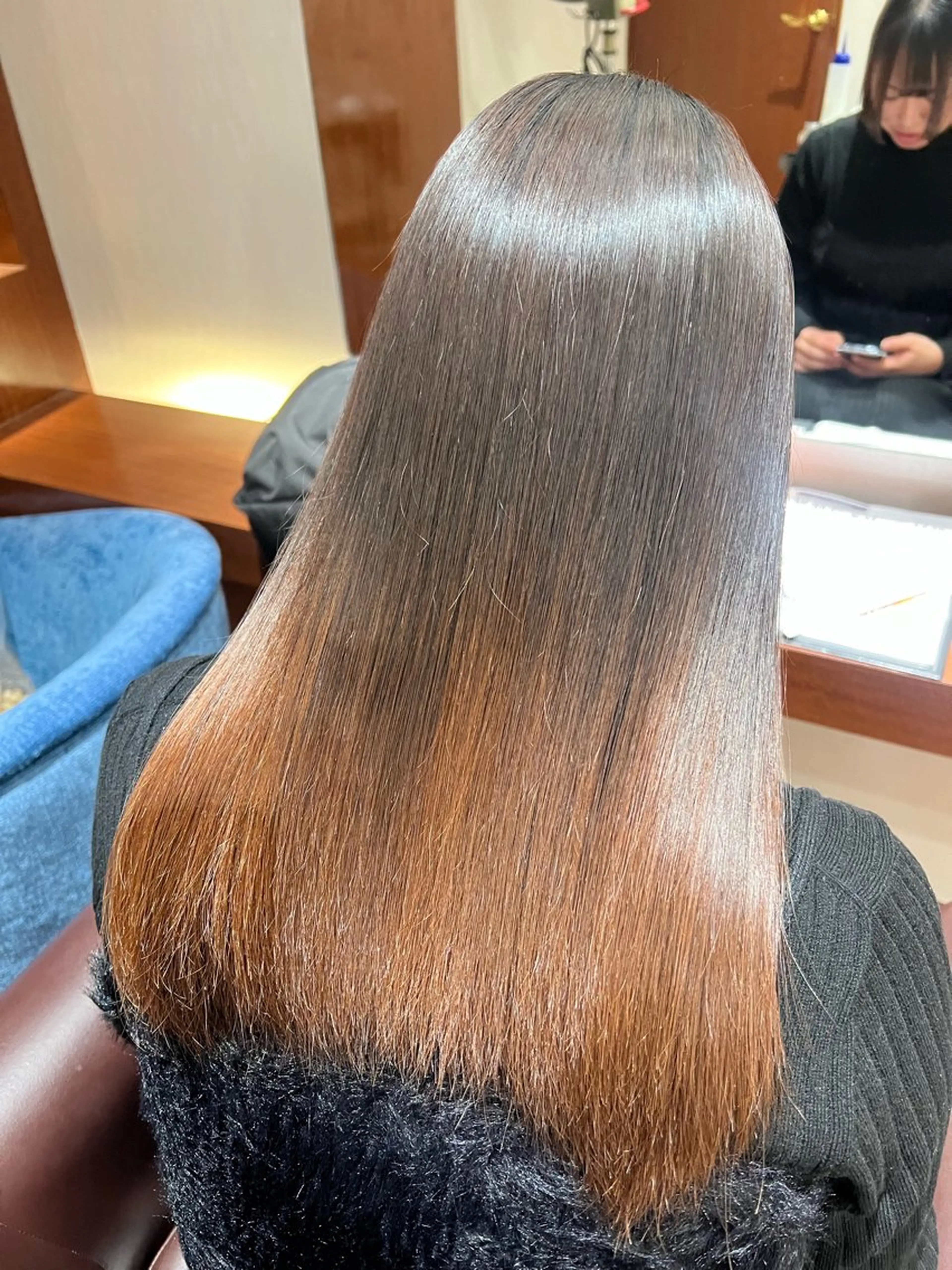 パーマ 縮毛矯正 ストレートパーマ 縮毛矯正 トリートメント 辻村 遥楓のヘアスタイル