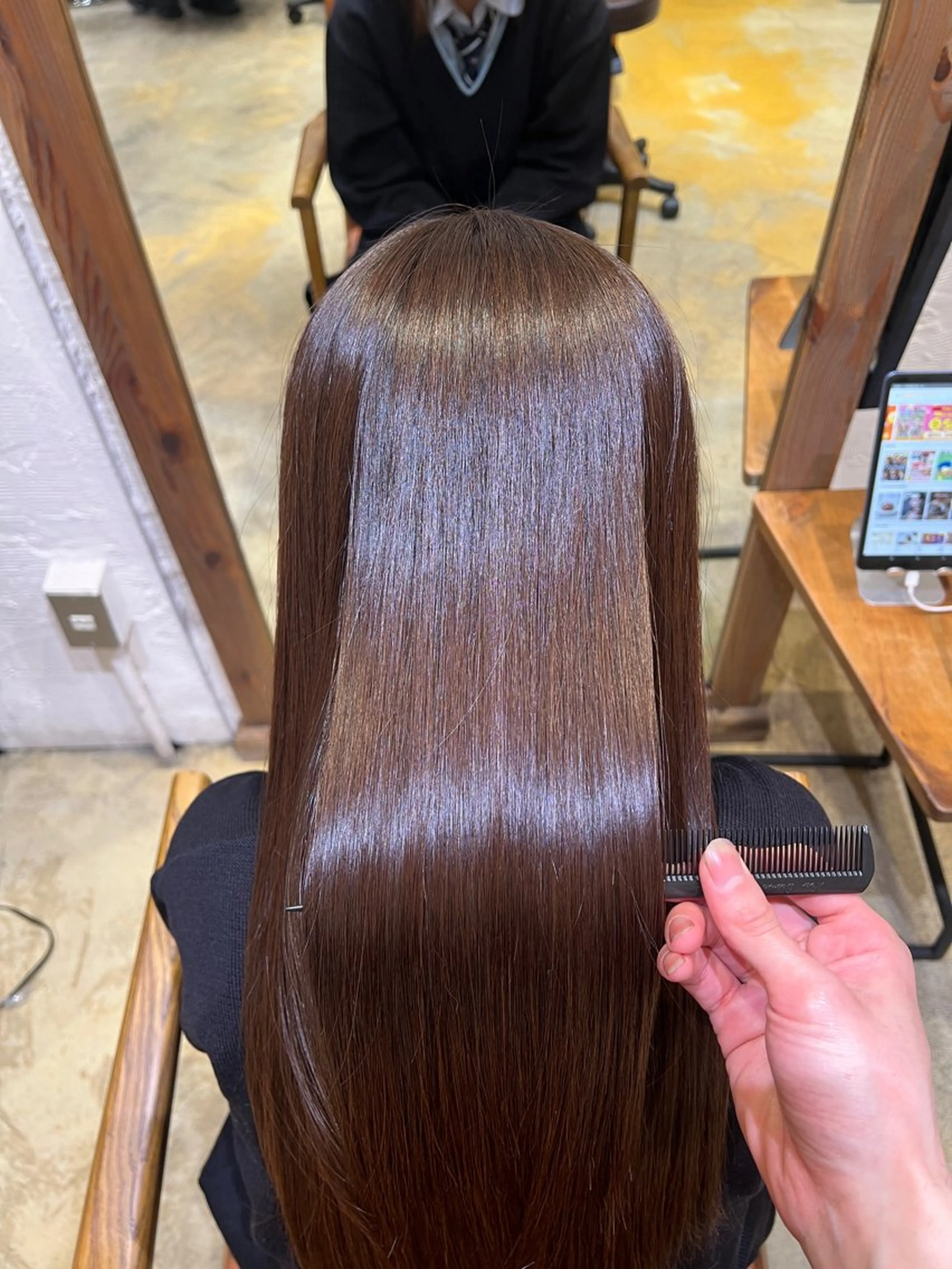 ロング 縮毛矯正 FLYCKA minoru🪐のヘアスタイル