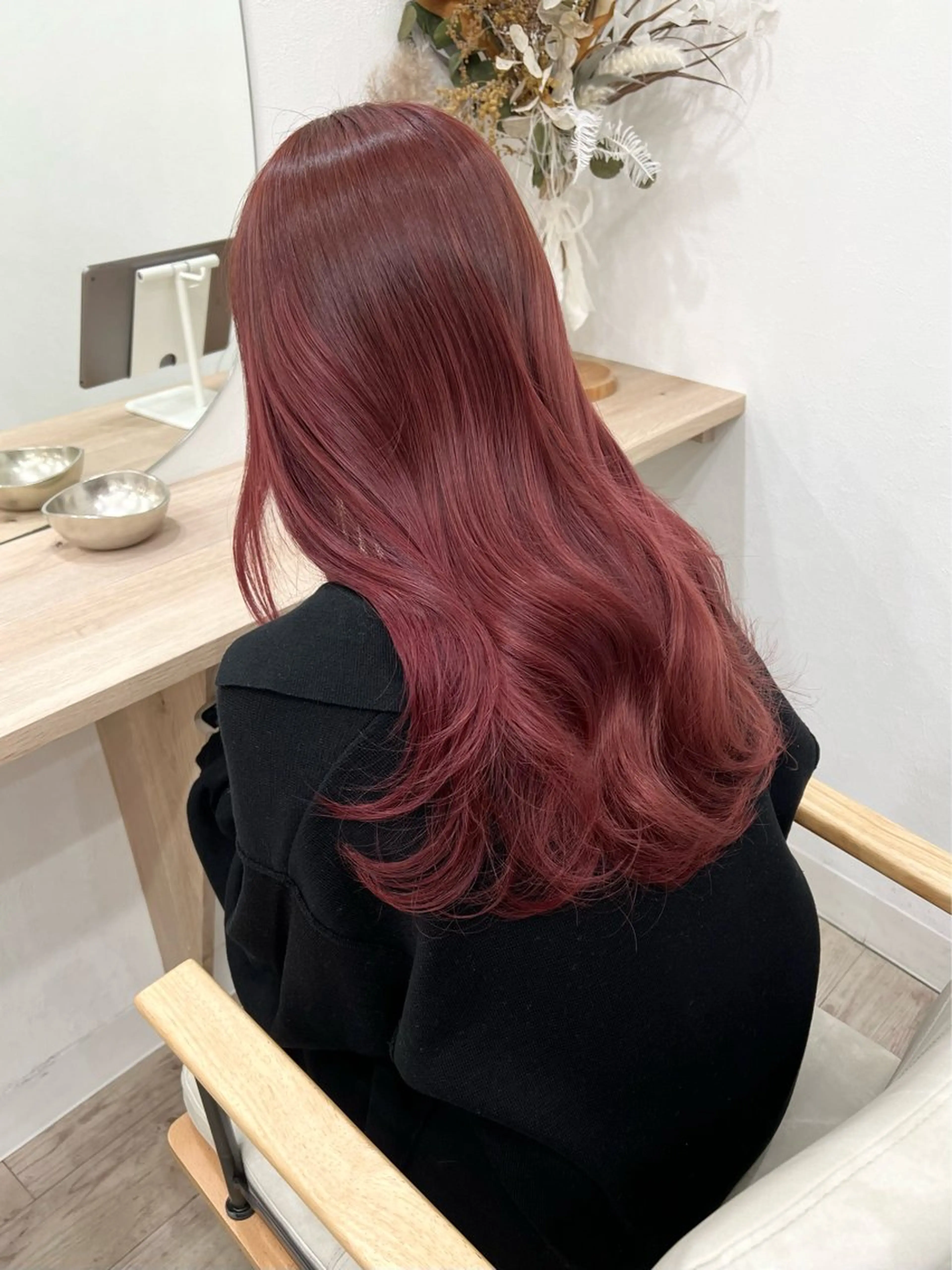 ロング カラー カット ヘアカラー トリートメント TOKI mahoのヘアスタイル