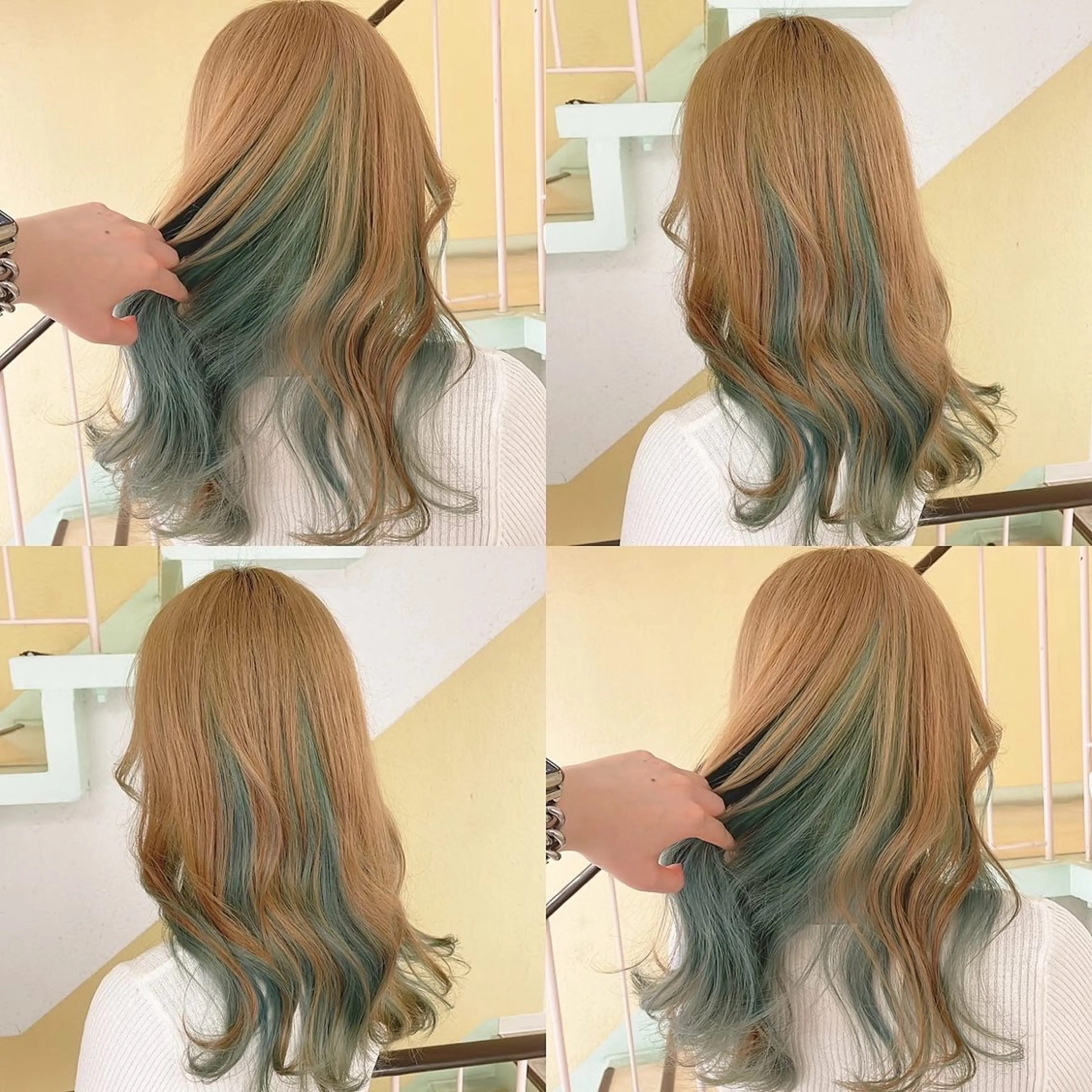 カラー ヘアカラー トリートメント 渋谷:インナーカラー ／🍒エリカ🍒のヘアスタイル