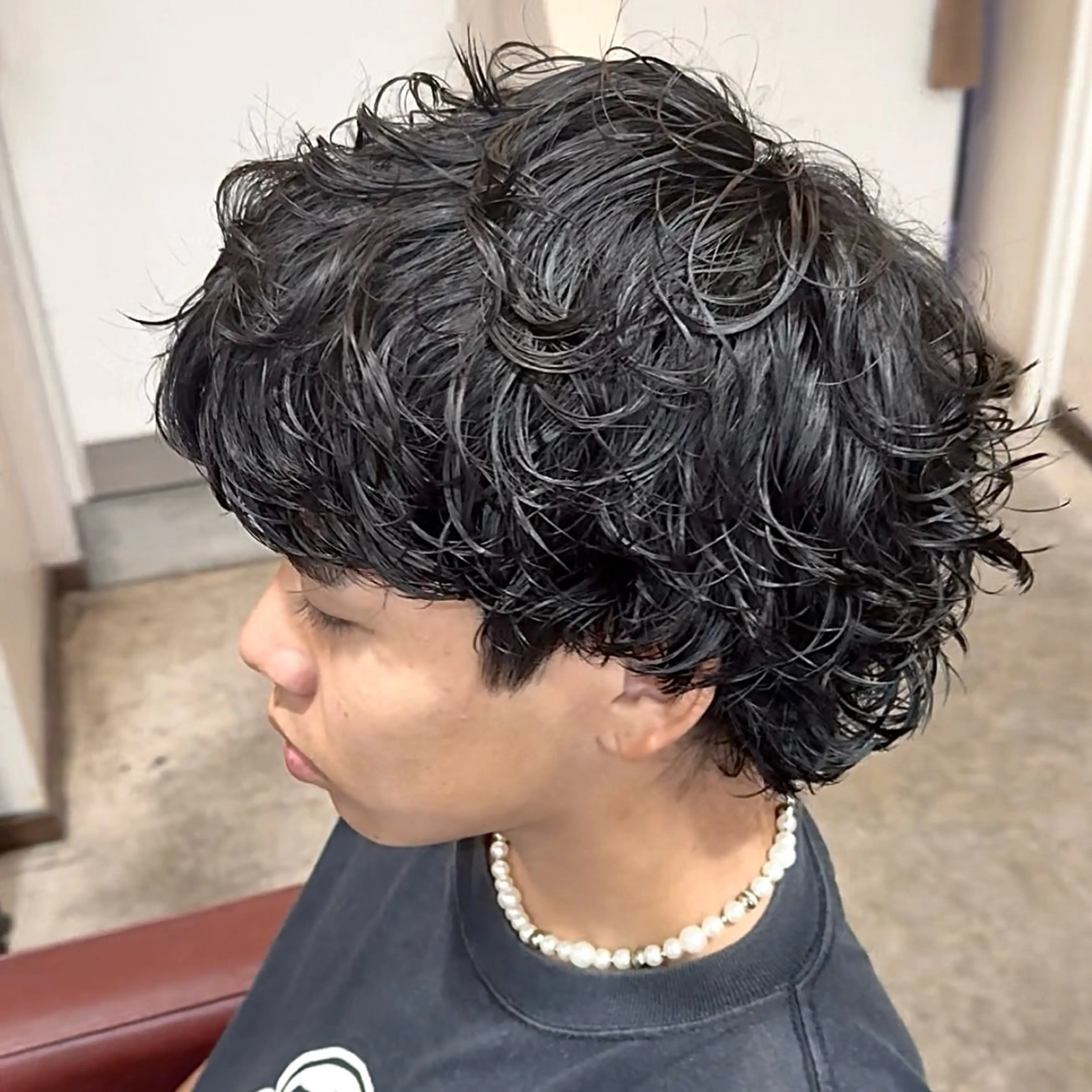 パーマ メンズ メンズウルフカット ウルフカット カット パーマ メンズ特化|パーマ| RYUのヘアスタイル