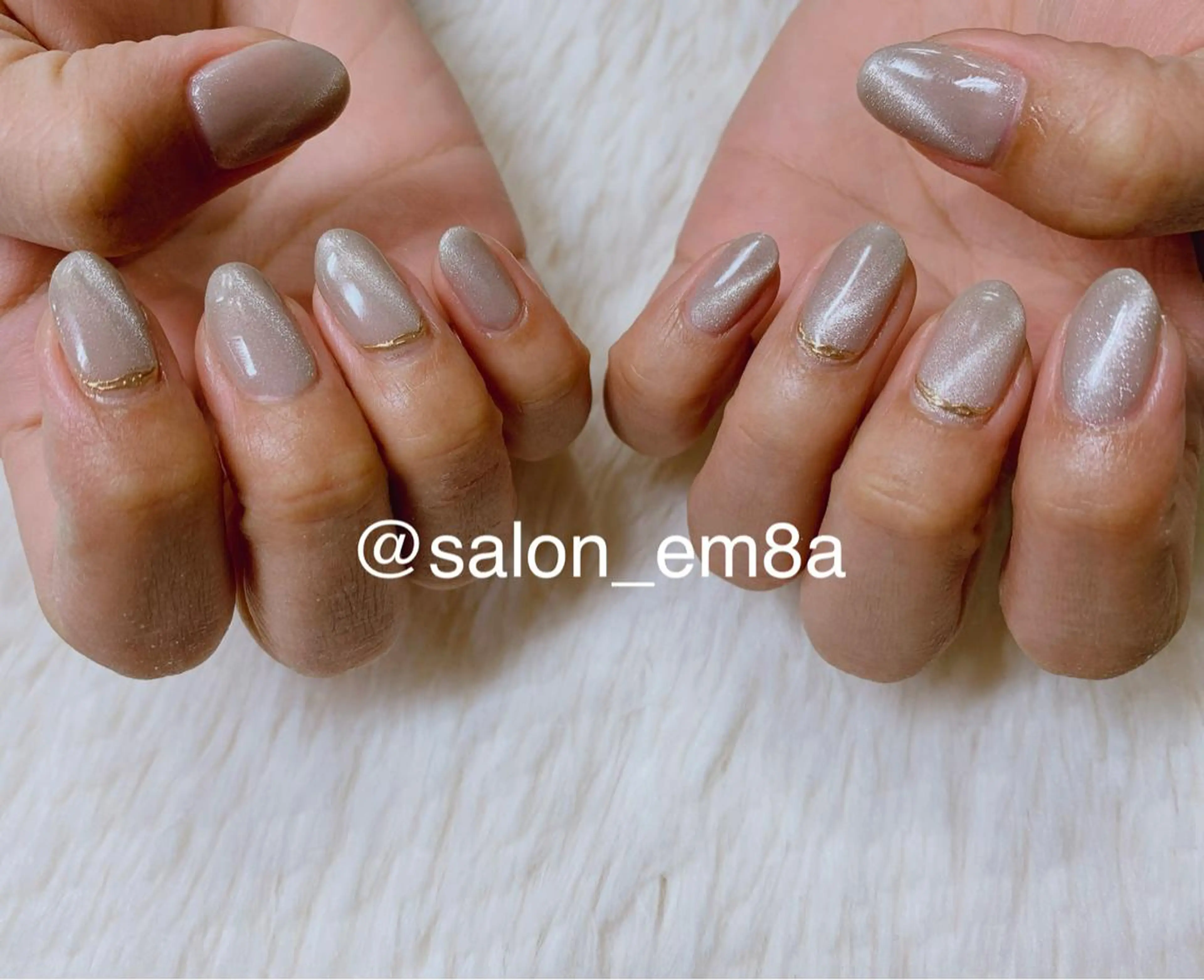 ネイル マグネットネイル ハンドネイル salon EM&A emiのネイルデザイン