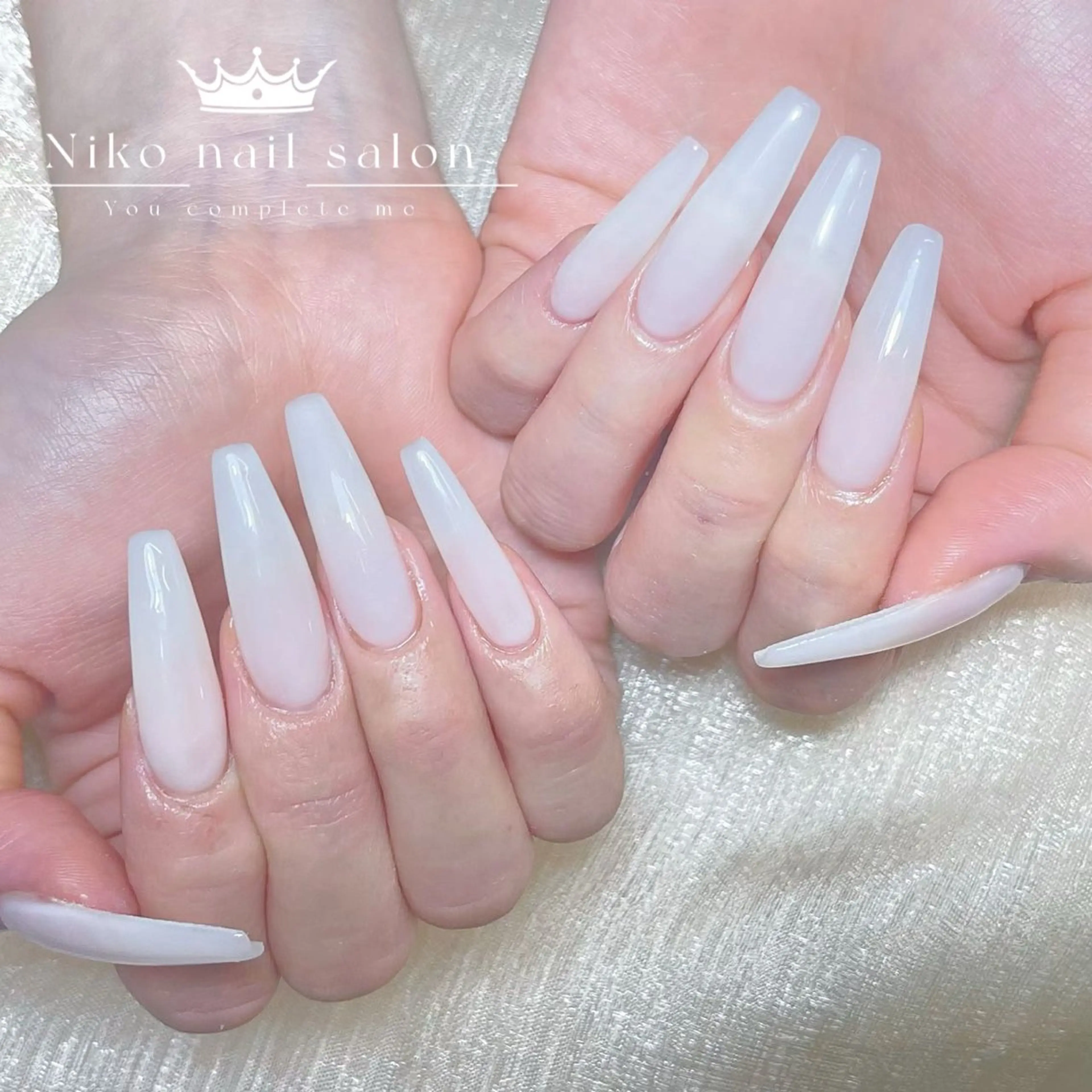 ネイル チークネイル フットネイル フレンチネイル ジェルネイル ガラスフレンチ ハンドネイル Nikosalon rikoのネイルデザイン