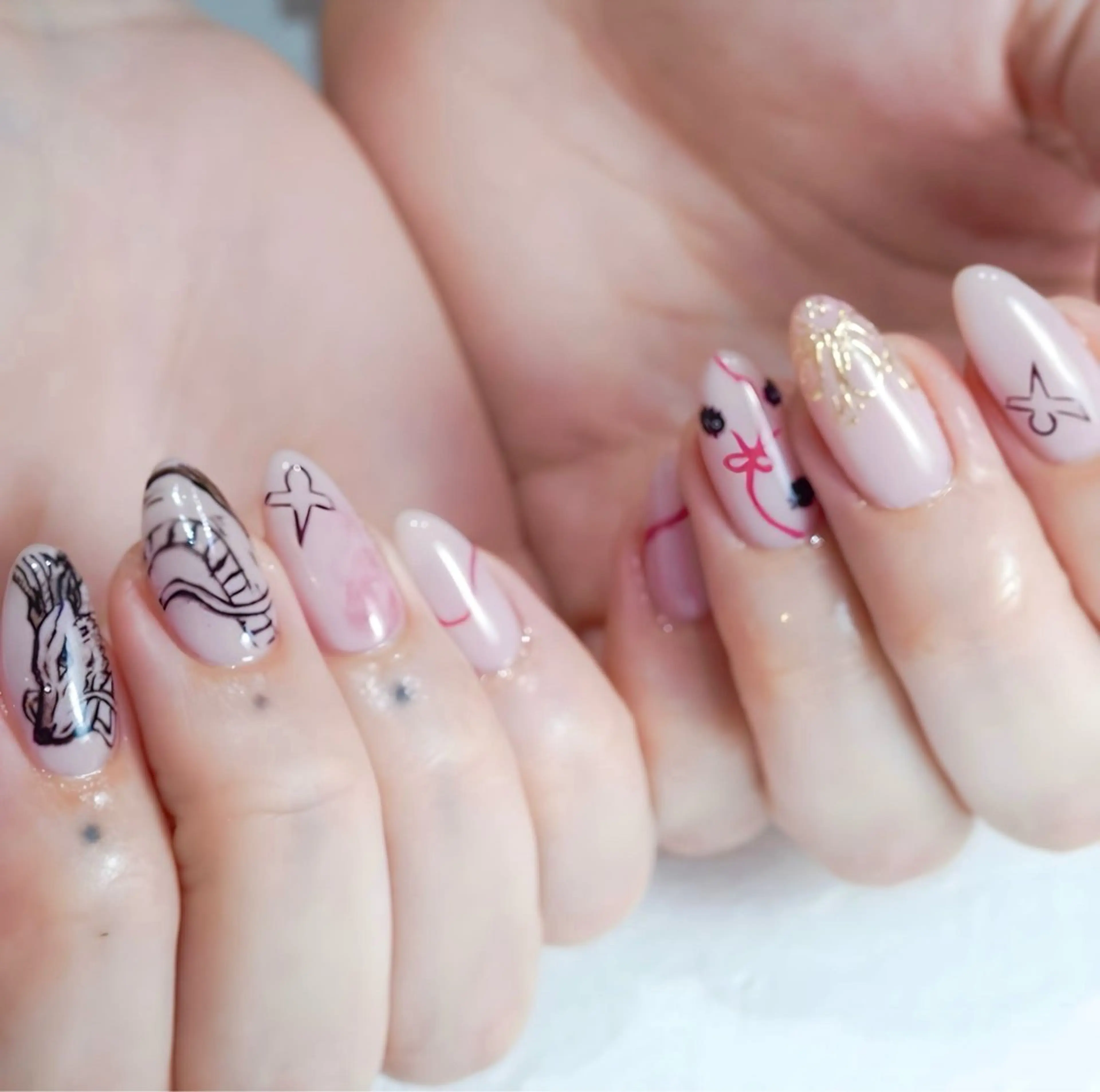 セミロング ハンドネイル Re nail所属・Re nailのネイルデザイン