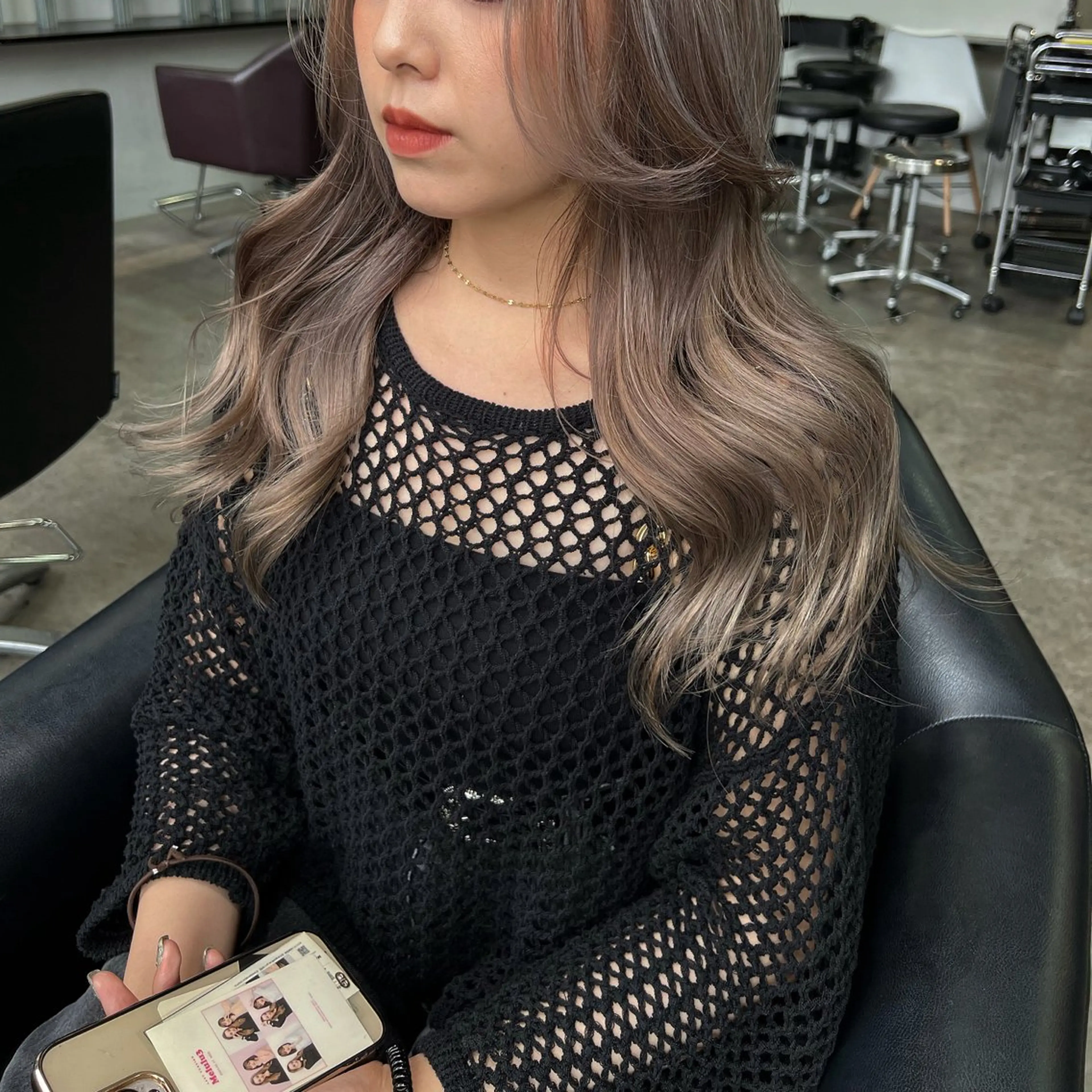 ミディアム カラー ヘアカラー トリートメント ヘアセット 🤍韓国風ヘア 🤍/yukaのヘアスタイル