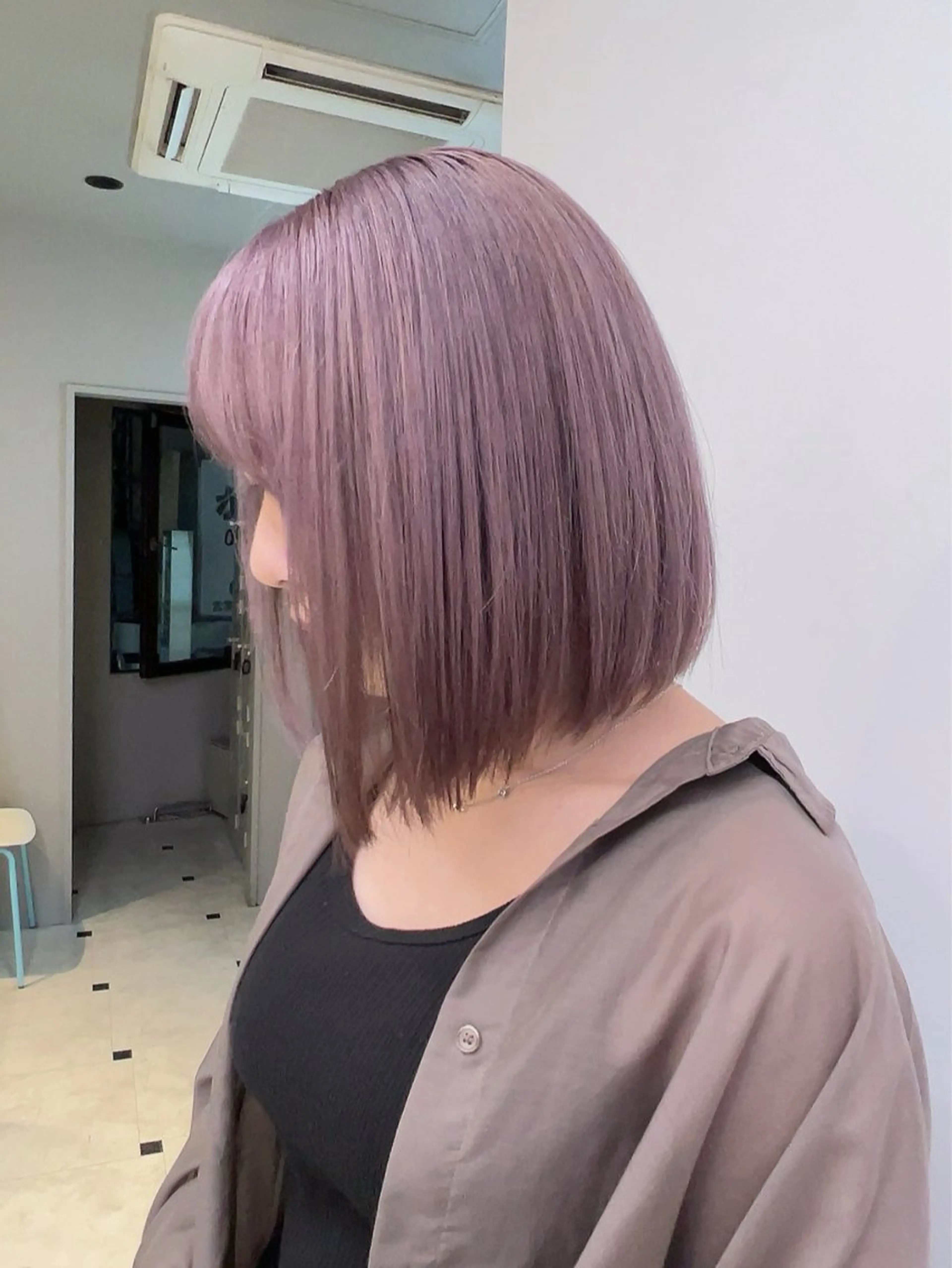 ミディアム カラー ヘアカラー トリートメント ヘッドスパ 🥞ベージュ系カラー 【すずきりほ】🥞のヘアスタイル