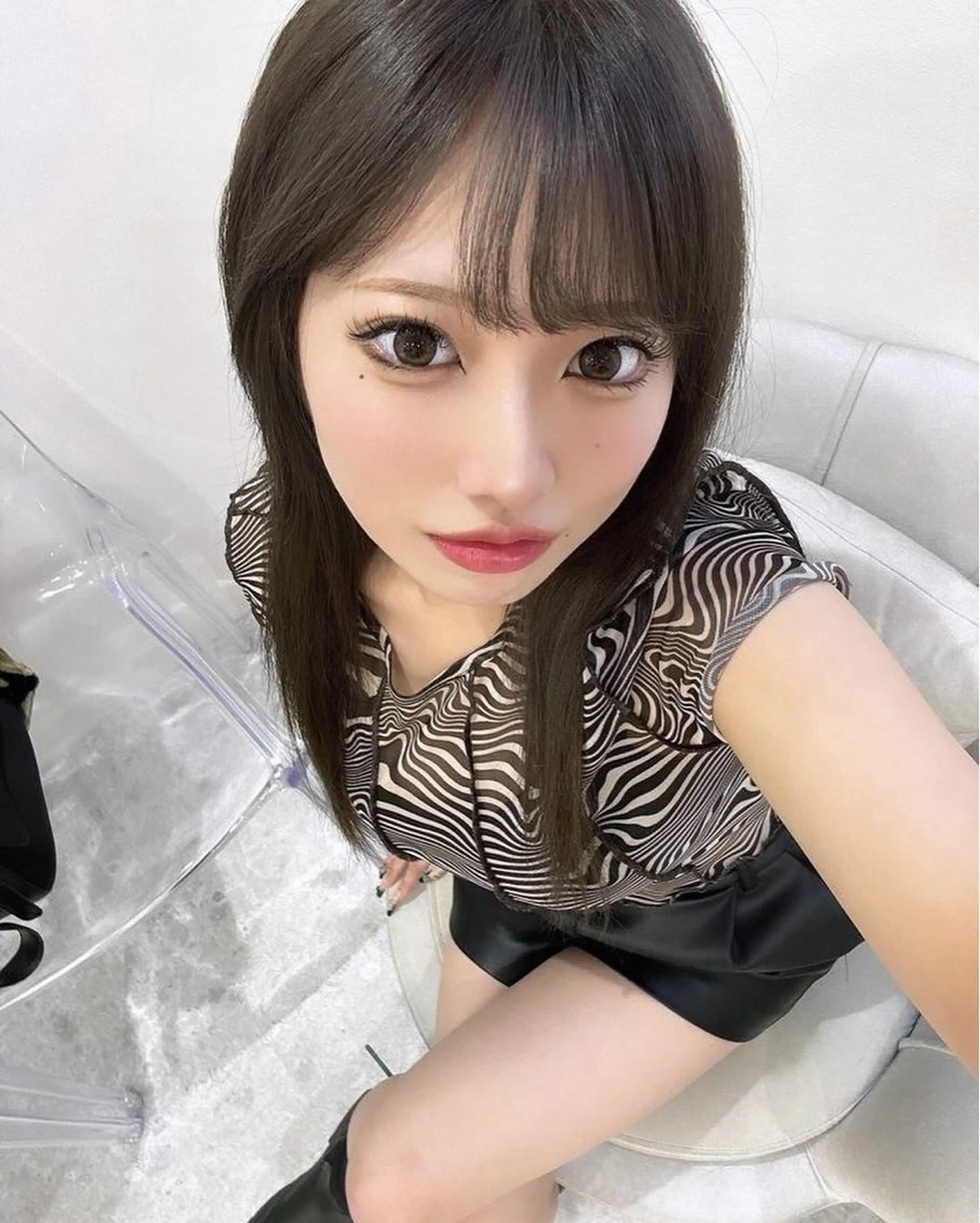 セミロング カラー ブリーチ ヘアカラー トリートメント 【いっせい】ブリーチ 無しＷカラー×カットのヘアスタイル