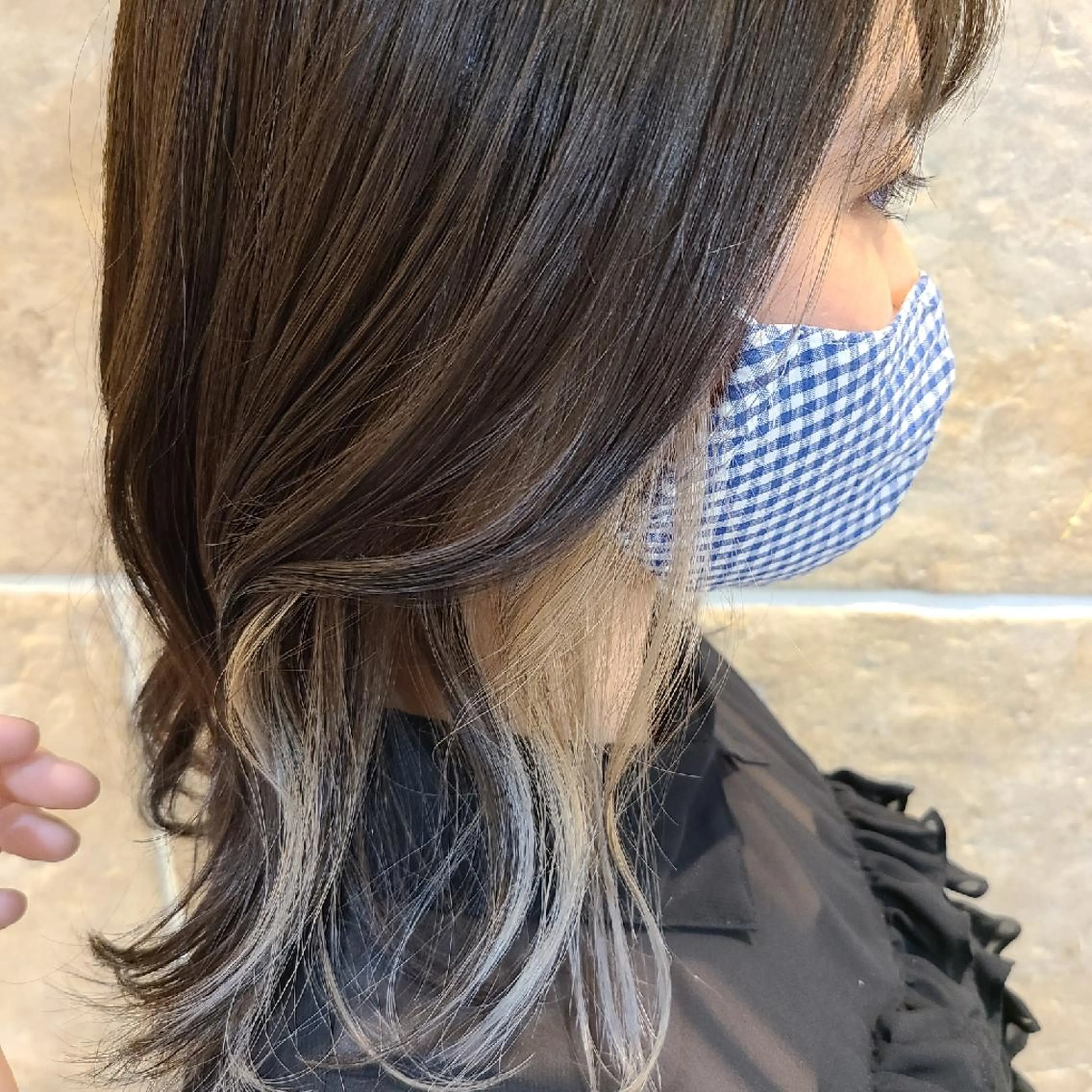 ミディアム カラー ブリーチ インナーカラー 501 HAIR studio所属・22時迄営業サロン⭐ YASUHIRO🌿の眉毛・アイブロウイメージ