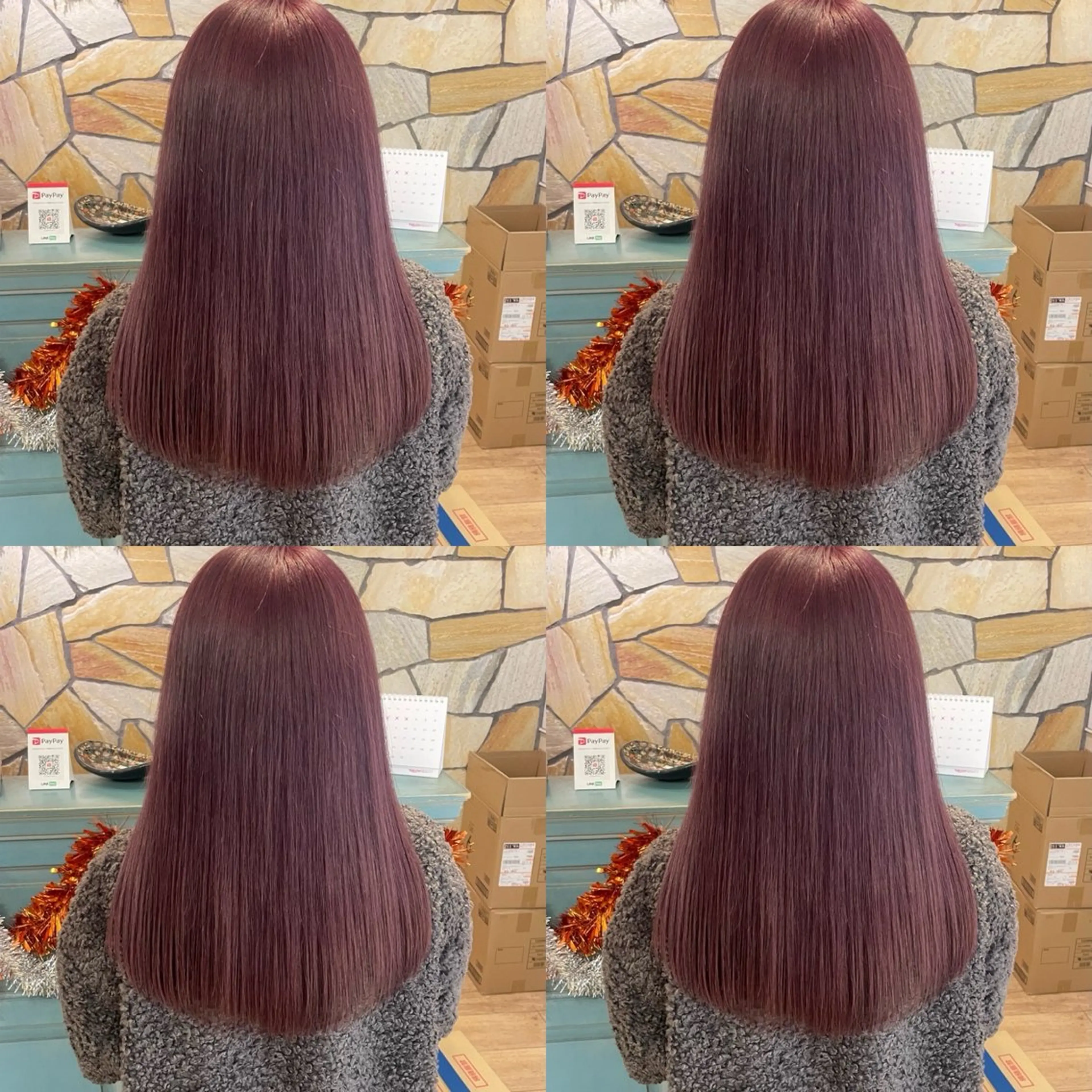 ロング カラー ヘアカラー トリートメント 🎀韓国ヘア/ 髪質改善 このは🎀のヘアスタイル