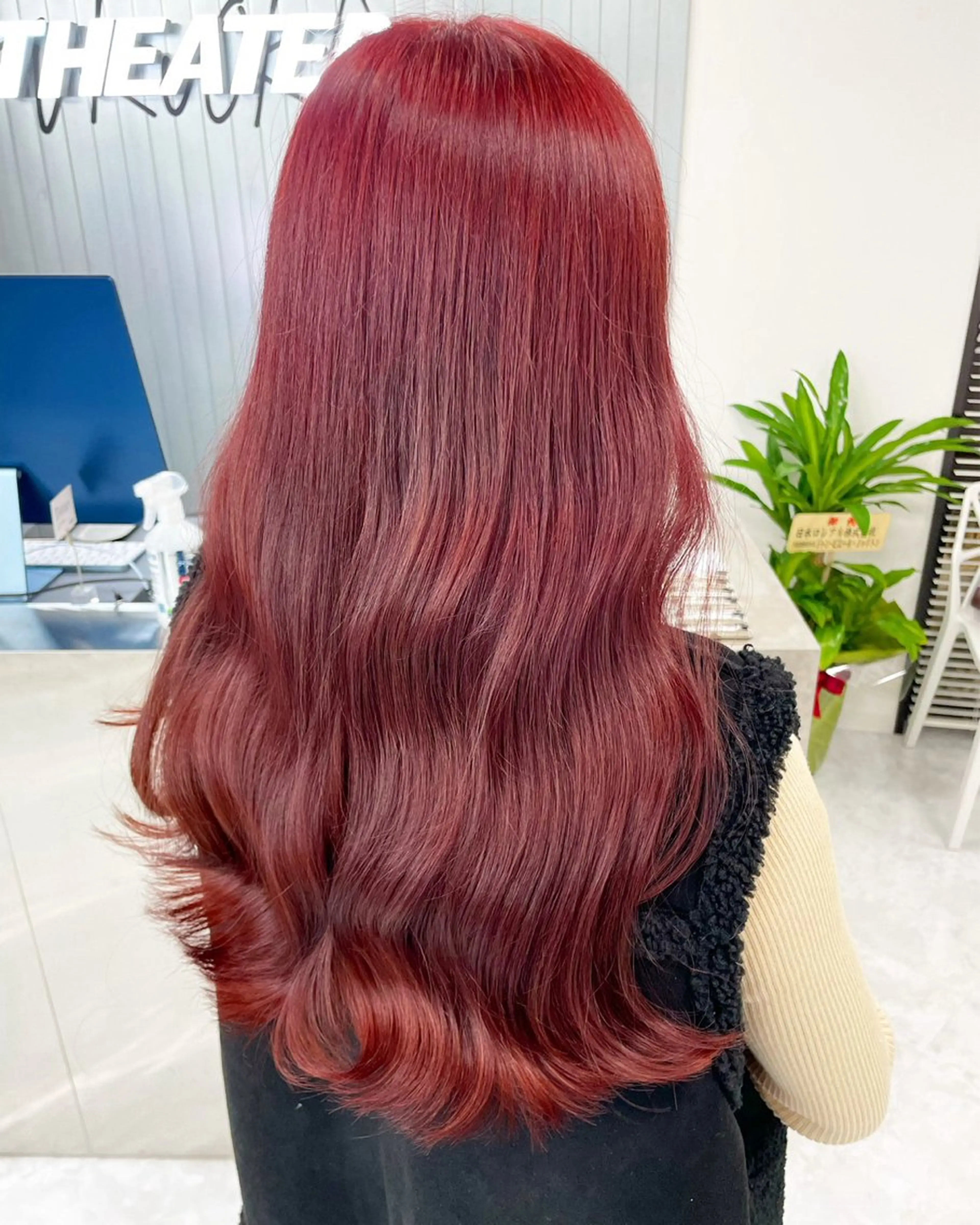 ロング カラー ヘアカラー トリートメント 🍒ワイン系 ウルフカット🍒拓未のヘアスタイル