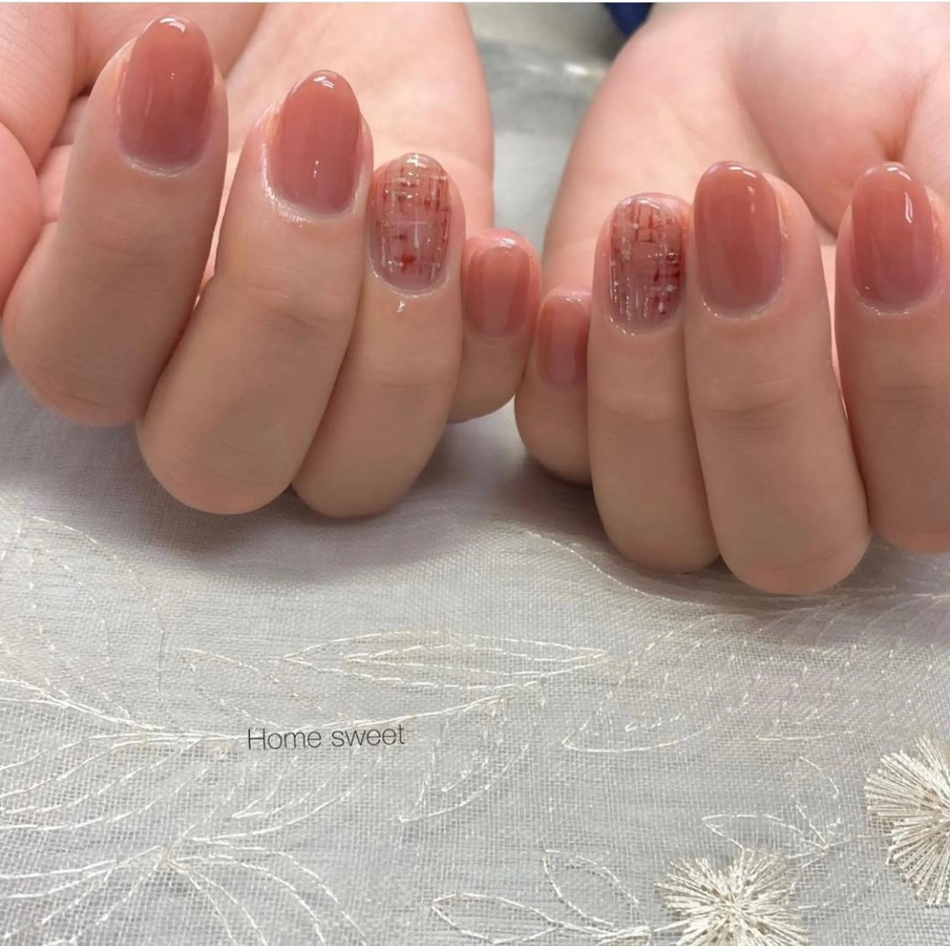ネイル ハンドネイル ショートネイル. Home sweetのネイルデザイン