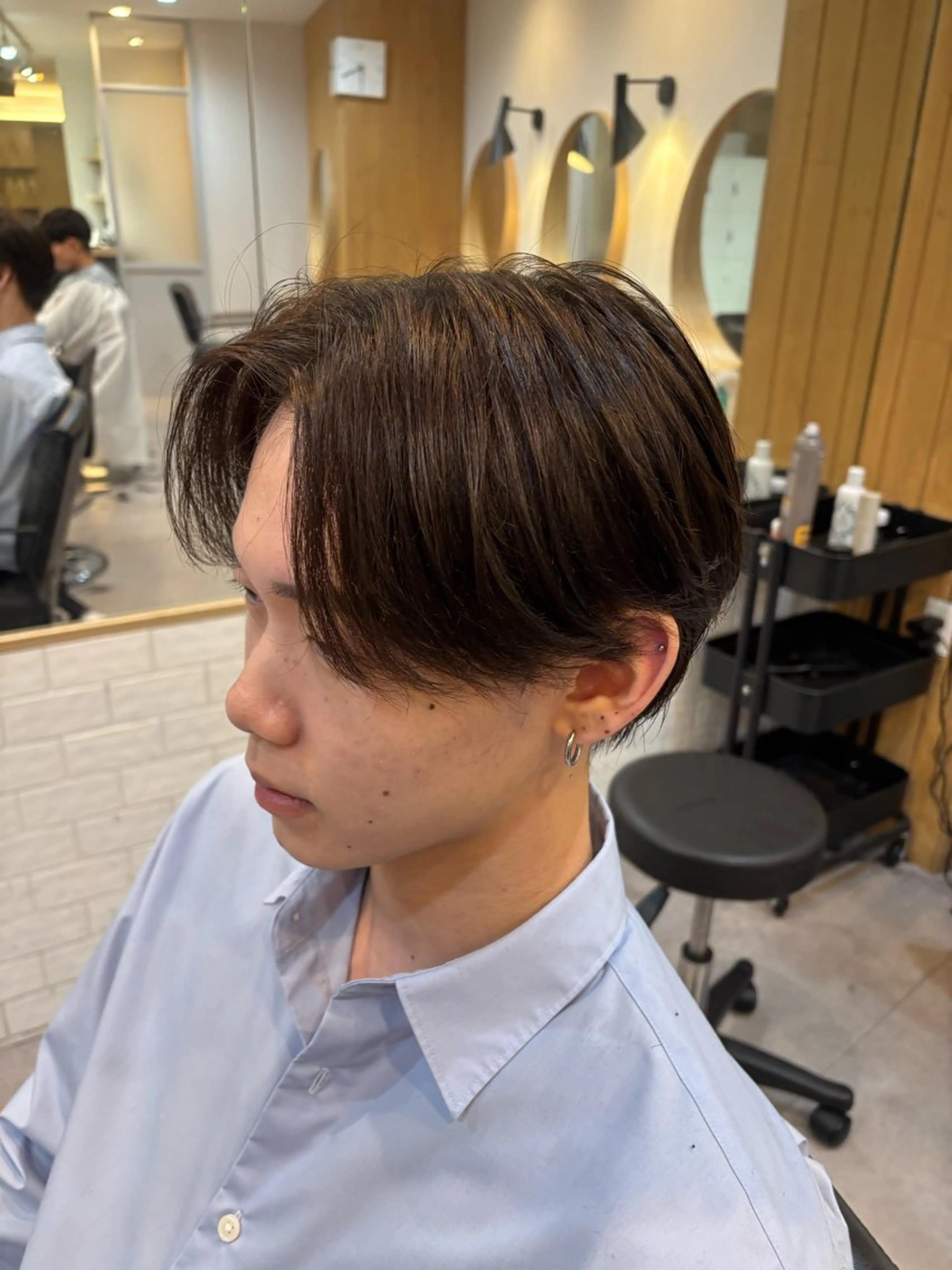 メンズ メンズブリーチ カット 縮毛矯正 EXCIA京橋店(旧名LANCE TOKYO京橋)所属・EXCIA/メンズ 縮毛矯正/田中和希のヘアスタイル