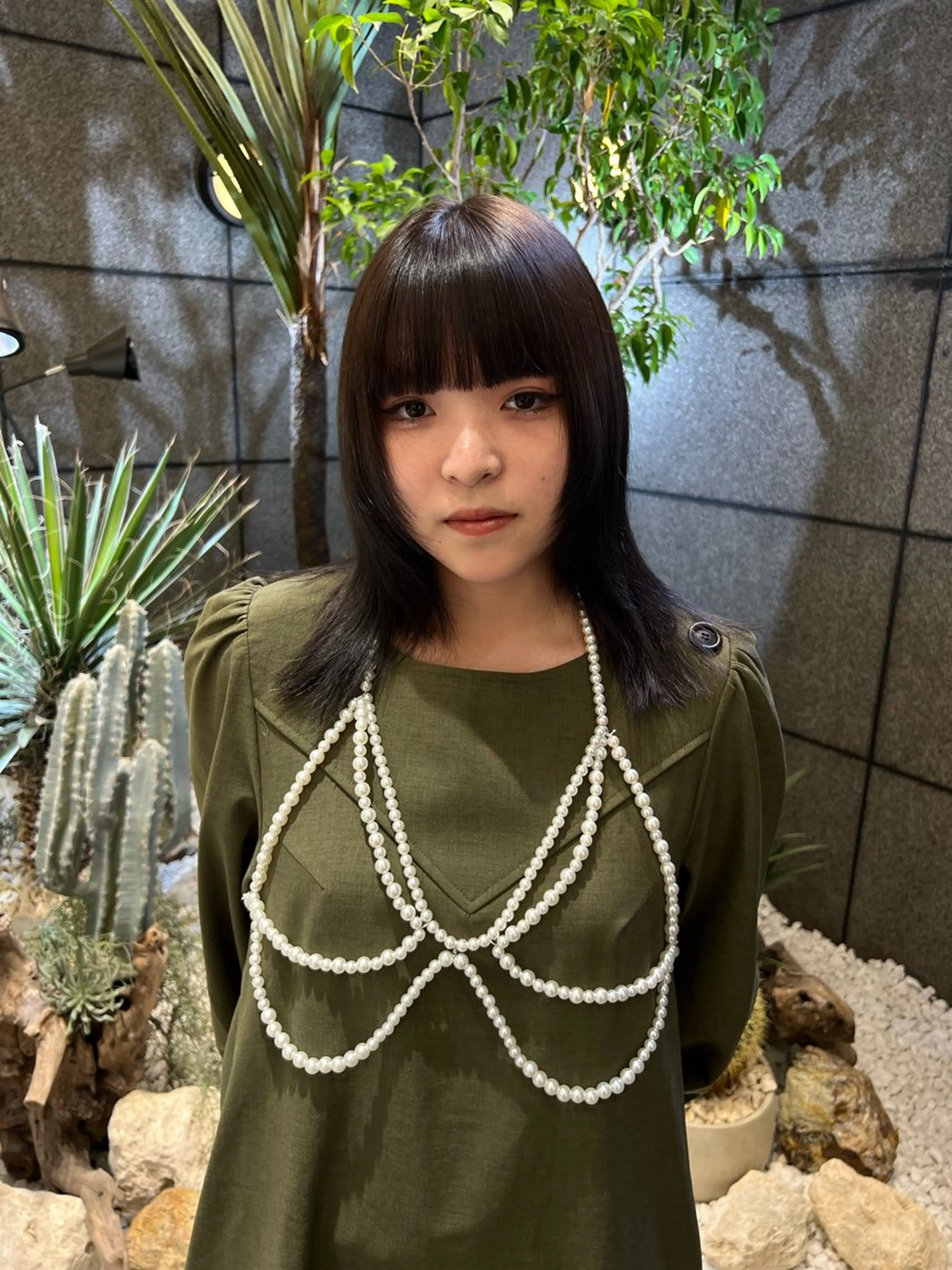 ミディアム レイヤーカット 酸性ストレート/ カスミ🩰のヘアスタイル
