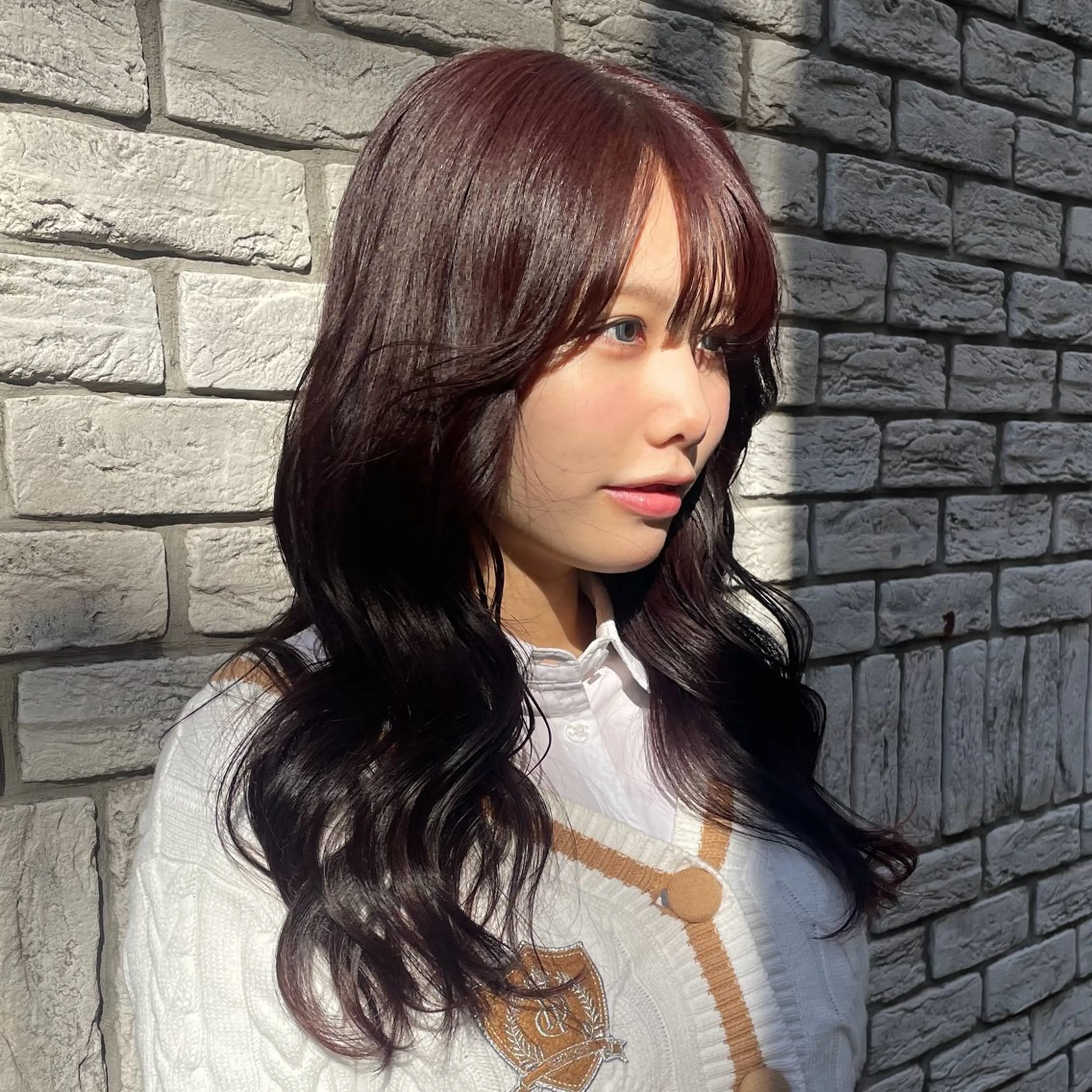 ロング ピンクラベンダー ヘアカラー ハルカ/ブリーチ/ カットカラーのヘアスタイル