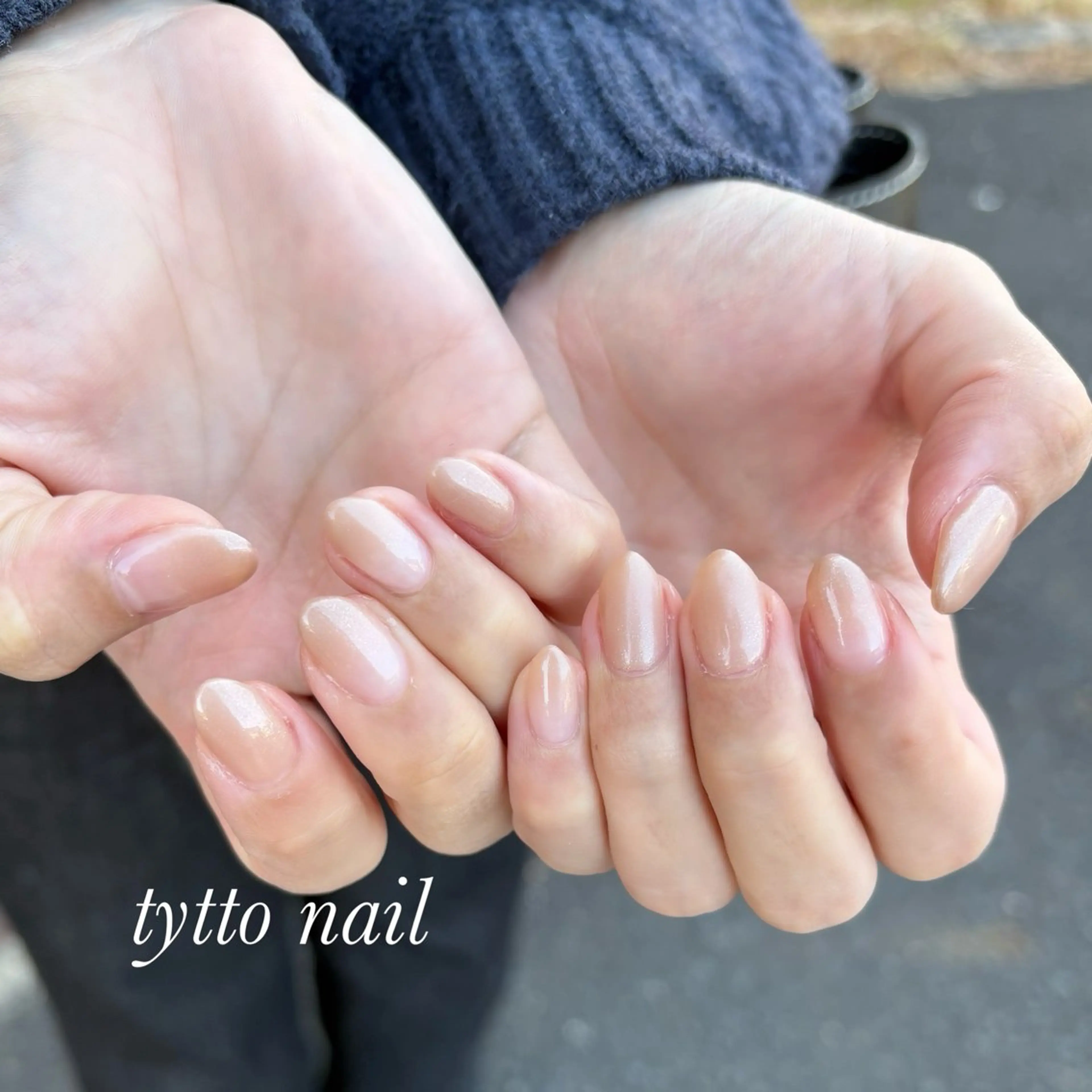 ネイル キラキラネイル オフィスネイル ワンカラーネイル 冬ネイル ハンドネイル tytto nail ❤︎‪‪eri‪‪のネイルデザイン