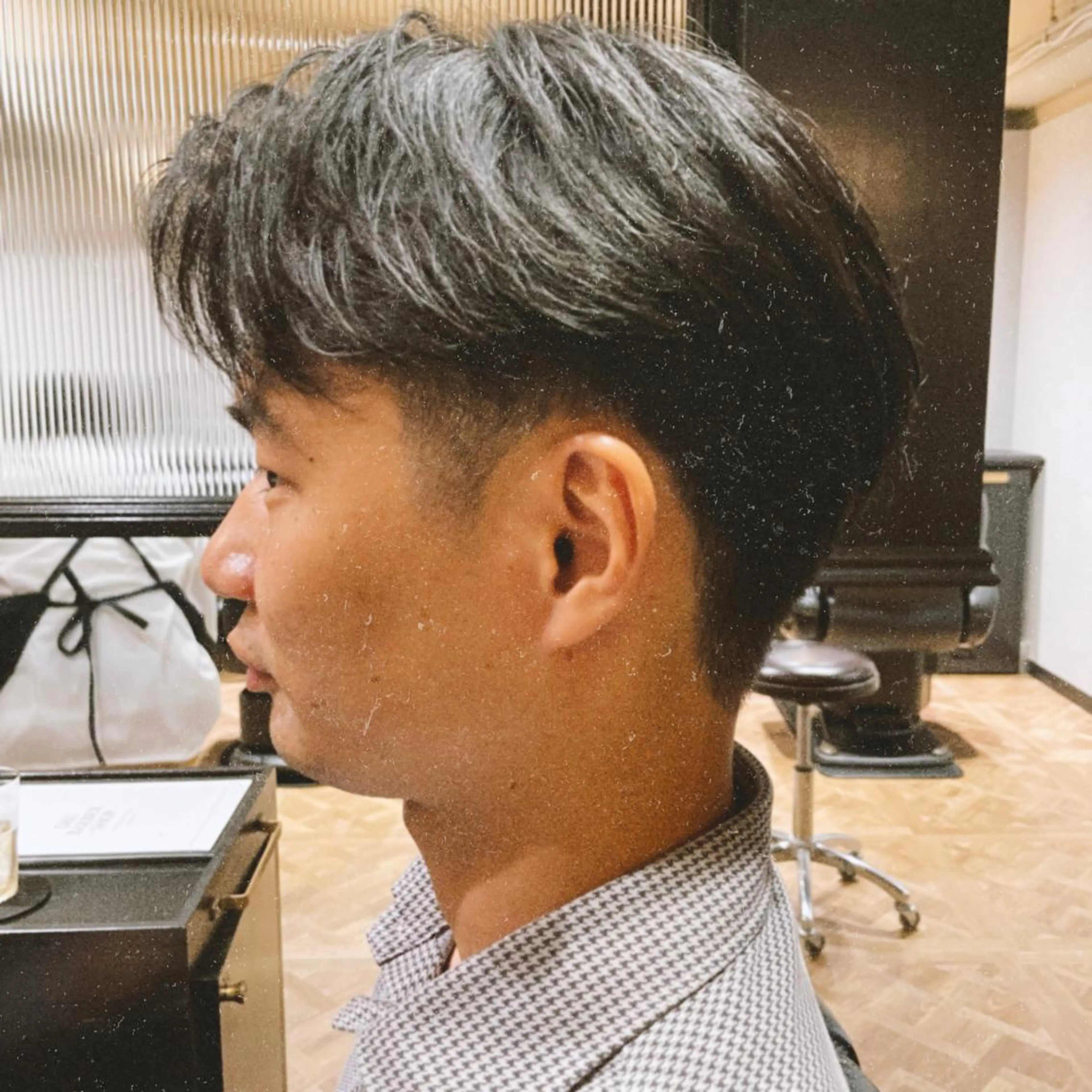 メンズ アイブロウ センターパート ワックス脱毛 眉カット その他(アイブロウ) メンズ眉毛ワックス 青山英憲のヘアスタイル
