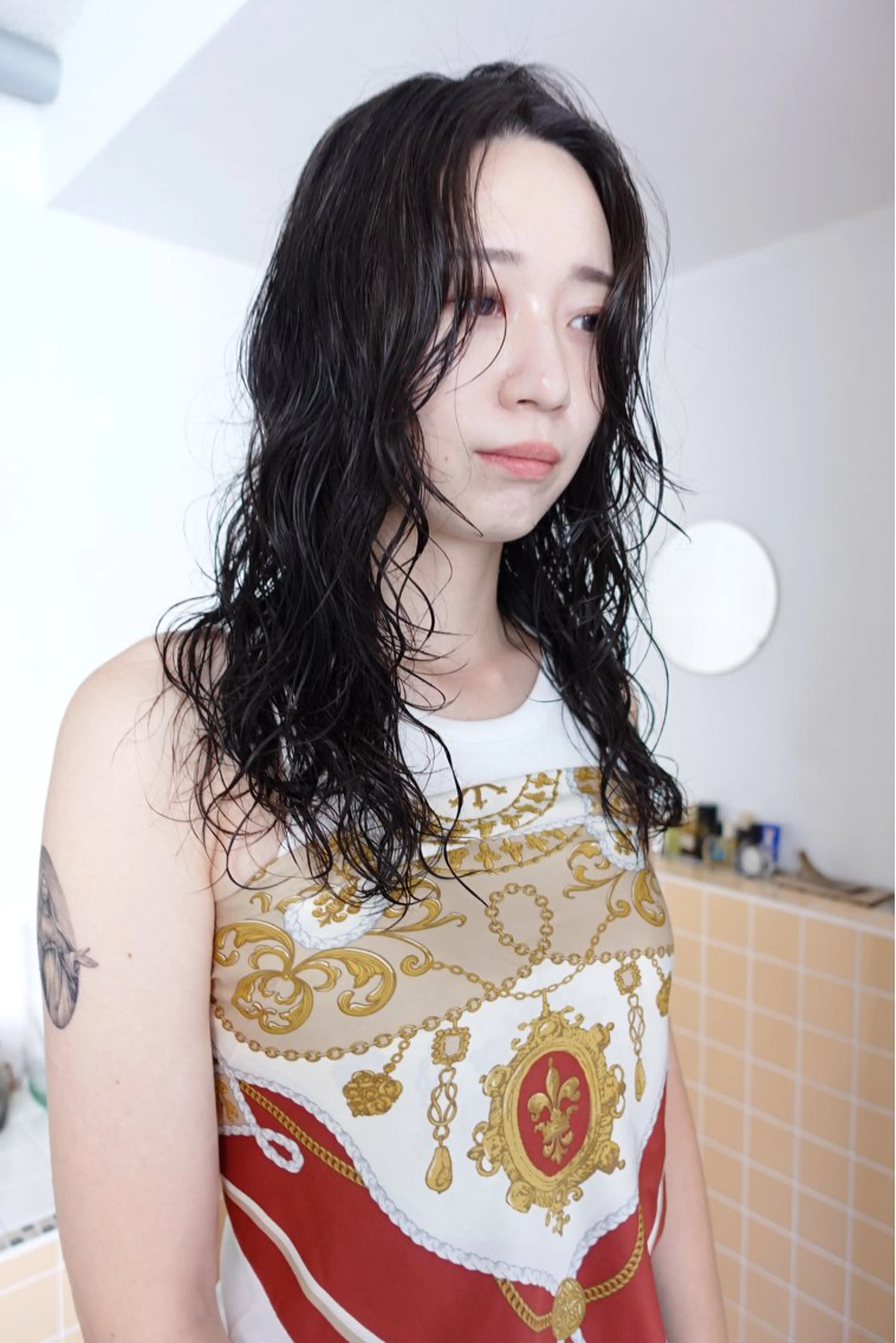 セミロング パーマ カット パーマ sakura🌸 レイヤー/nelkeのヘアスタイル
