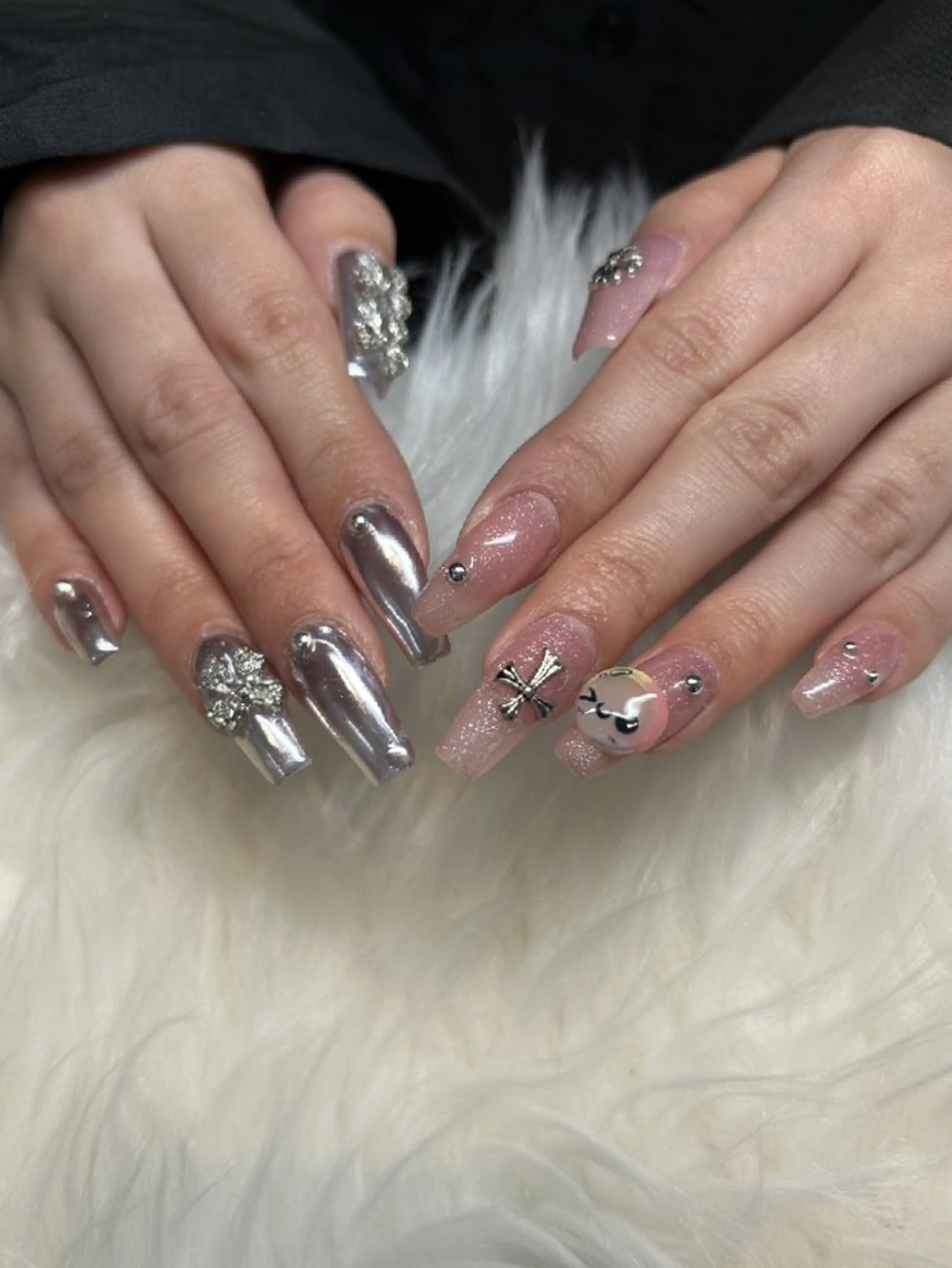 ネイル リボン ハンドネイル Nail Salon Lua　(KK)のネイルデザイン