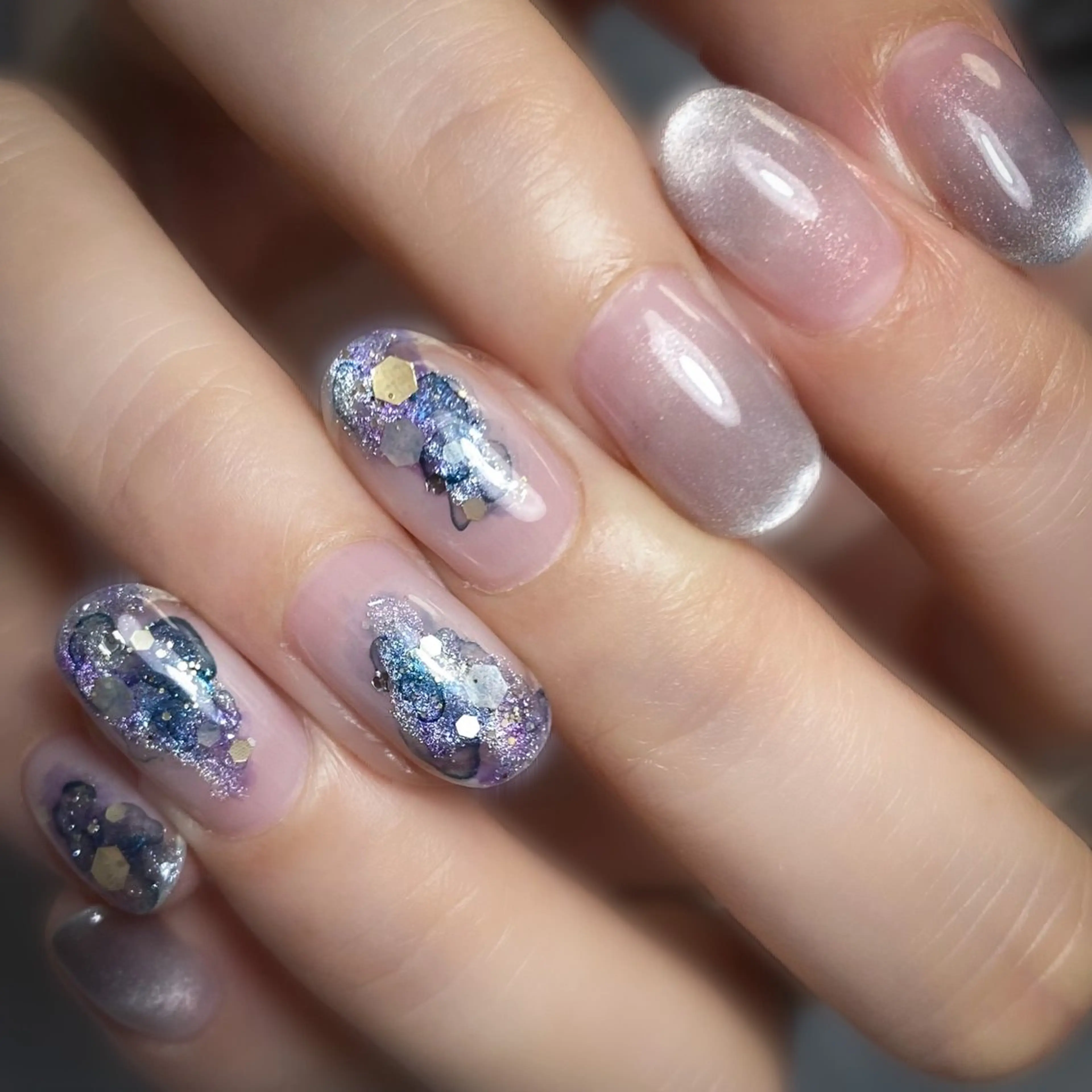 ネイル ショートネイル ハンドネイル &.nail/ ニュアンス/持込み可のネイルデザイン