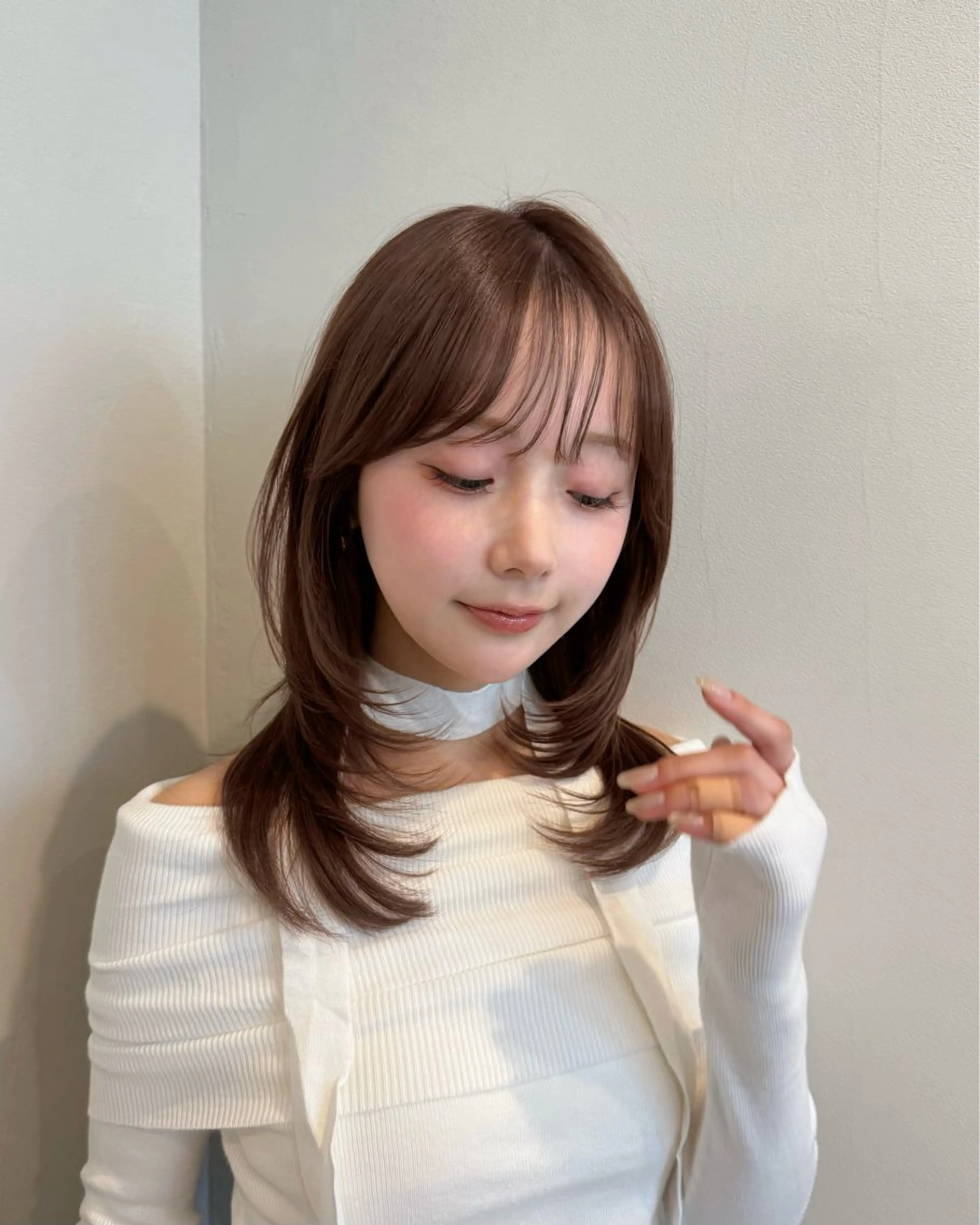 ミディアム レイヤーカット sora/レイヤー/ 似合わせカット🎀のヘアスタイル