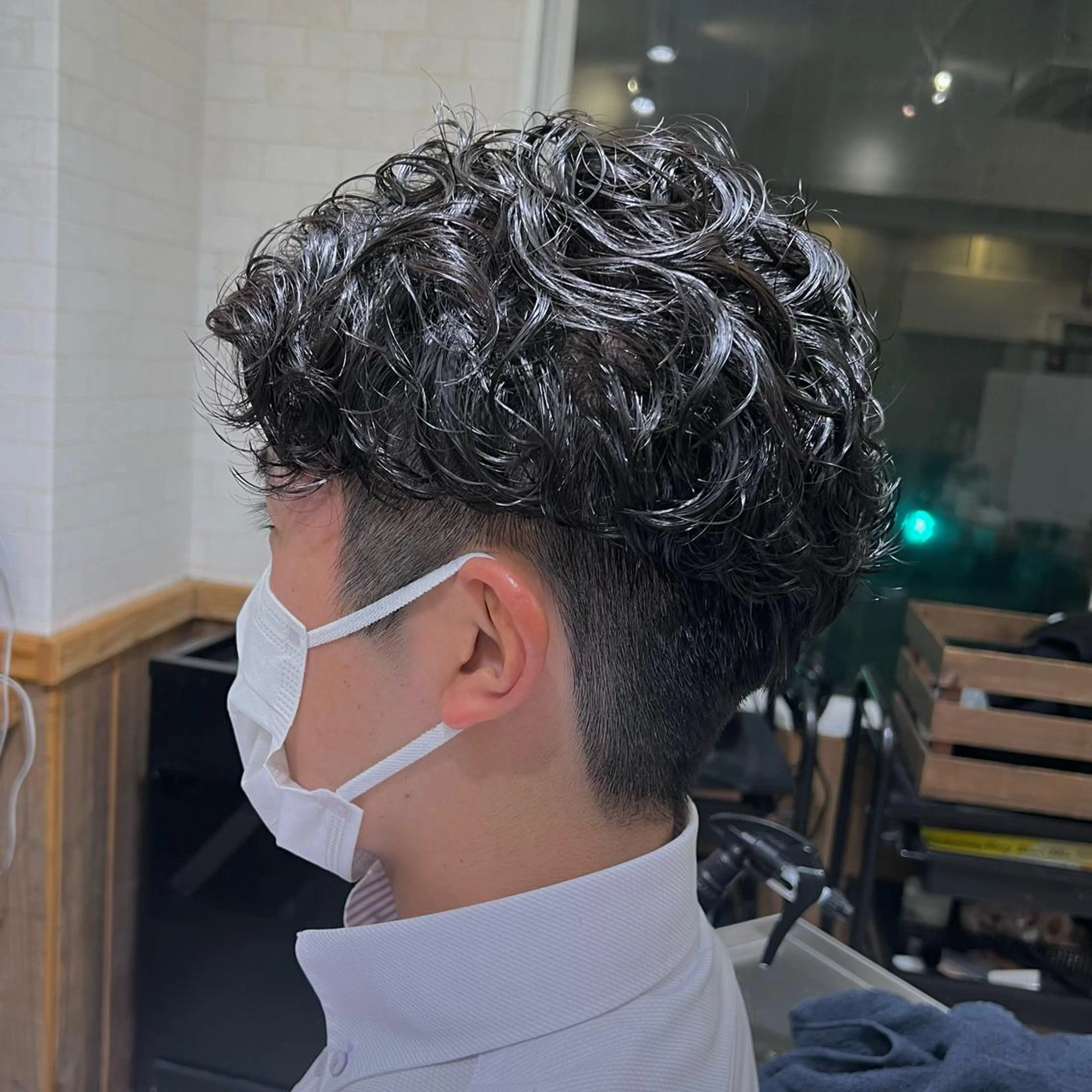 ショート パーマ メンズ カット パーマ ノグチ ナツコのヘアスタイル
