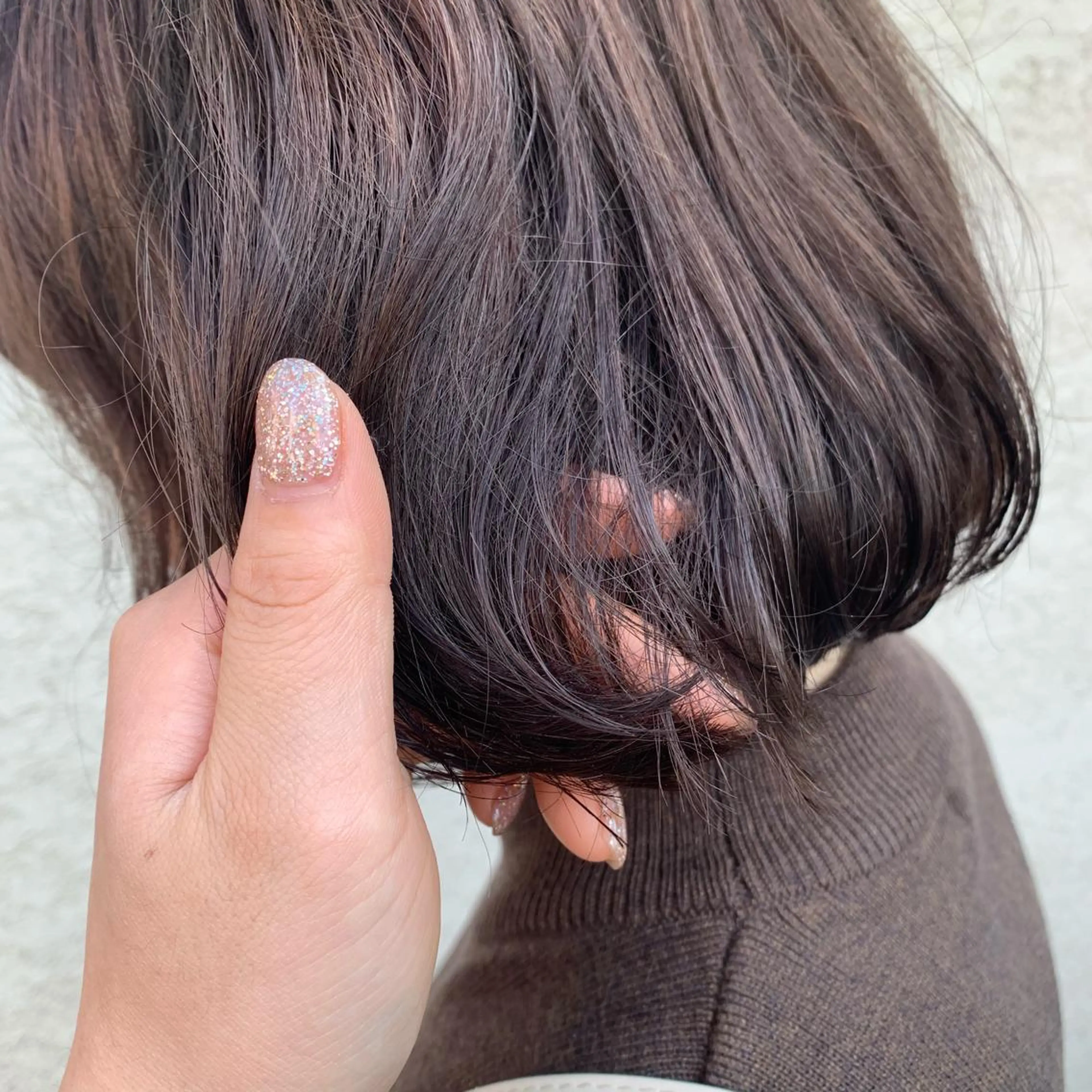 ショート カラー ヘアアレンジ ベージュカラー オルチャンヘア 韓国×巻ける髪質改善 💍maki💍のヘアスタイル